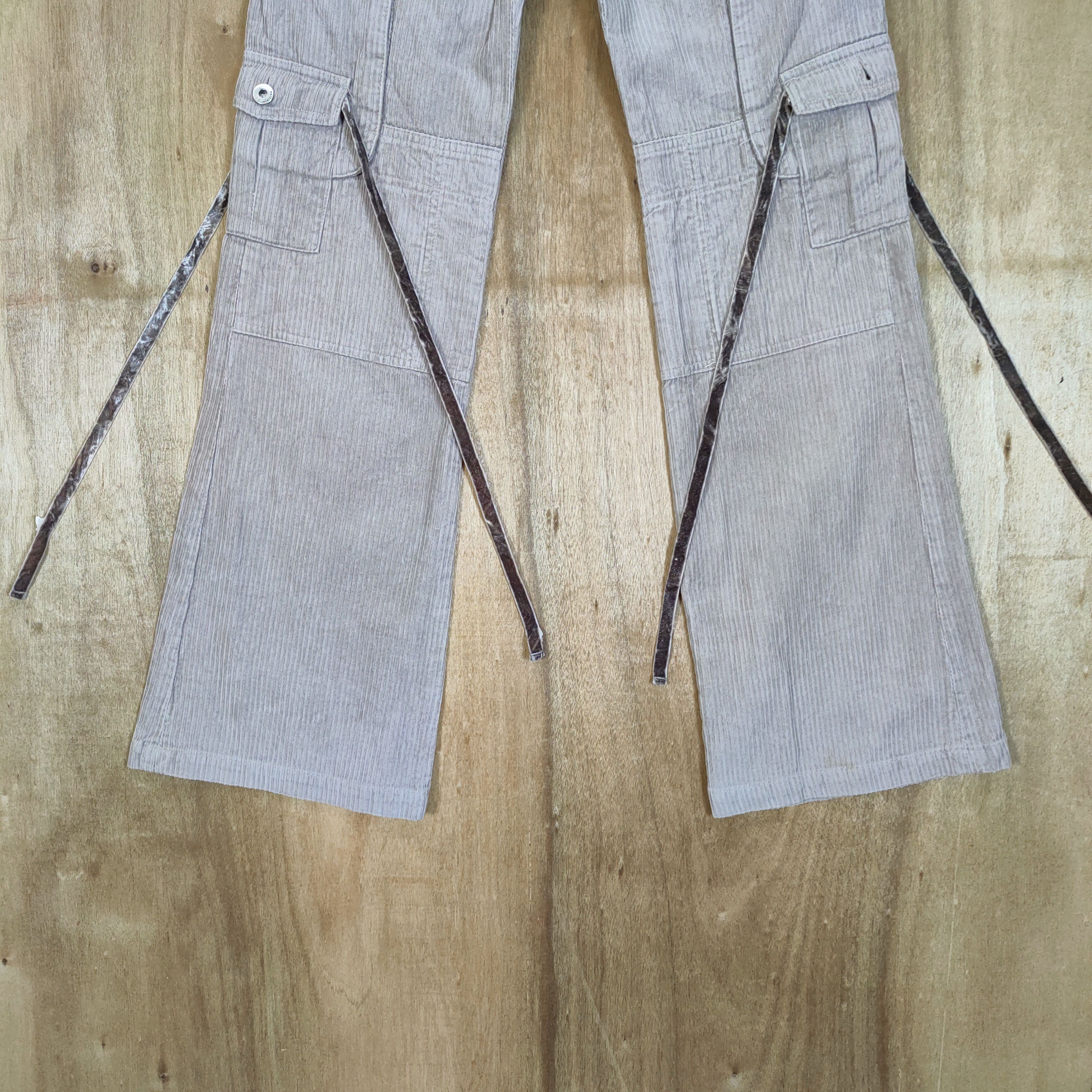 Japanese Brand INTERCREW BONDAGE FLARED CARGO PANTS Size US 28 / EU 44 - 3 Thumbnail