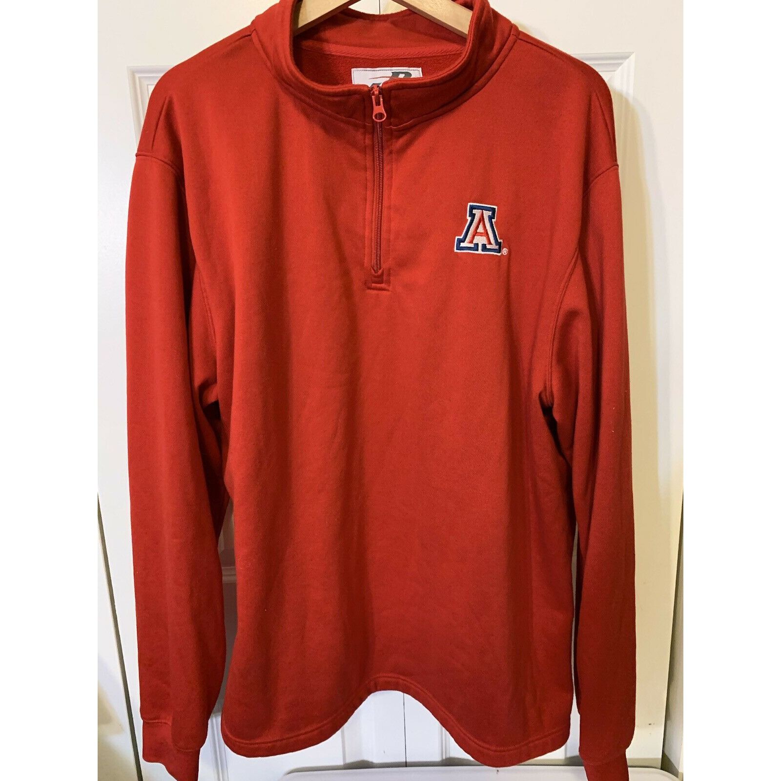 J. America J America Men’s Sz XL Red White Track Jacket Vtg Full Zip Size US XL / EU 56 / 4 - 4 Thumbnail