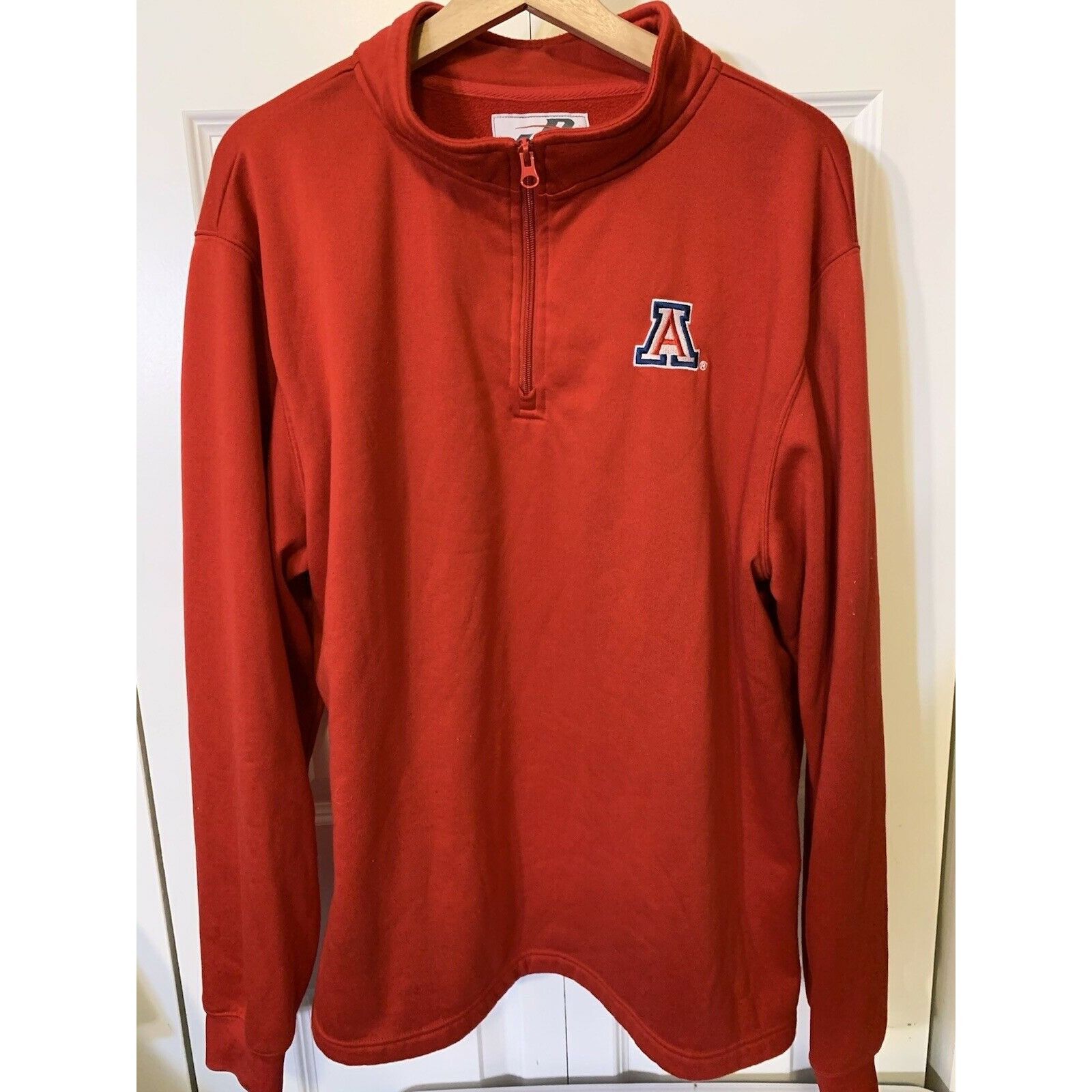 J. America J America Men’s Sz XL Red White Track Jacket Vtg Full Zip Size US XL / EU 56 / 4 - 1 Thumbnail