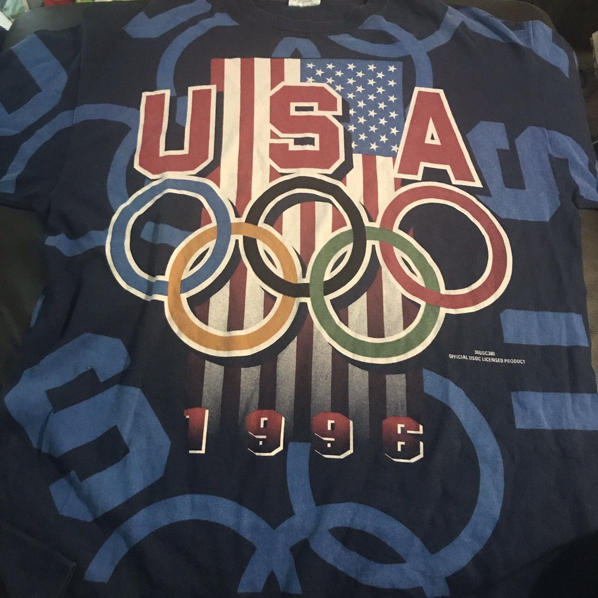USA Olympics × Vintage Vintage Atlanta 1996 Olympics Team USA All Over Print Tee Size US XL / EU 56 / 4 - 3 Thumbnail