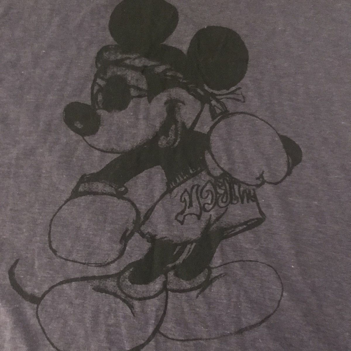 Disney × Mickey Mouse × Vintage Purple Muay Thai Mickey Mouse Graphic T-Shirt Size US M / EU 48-50 / 2 - 2 Thumbnail