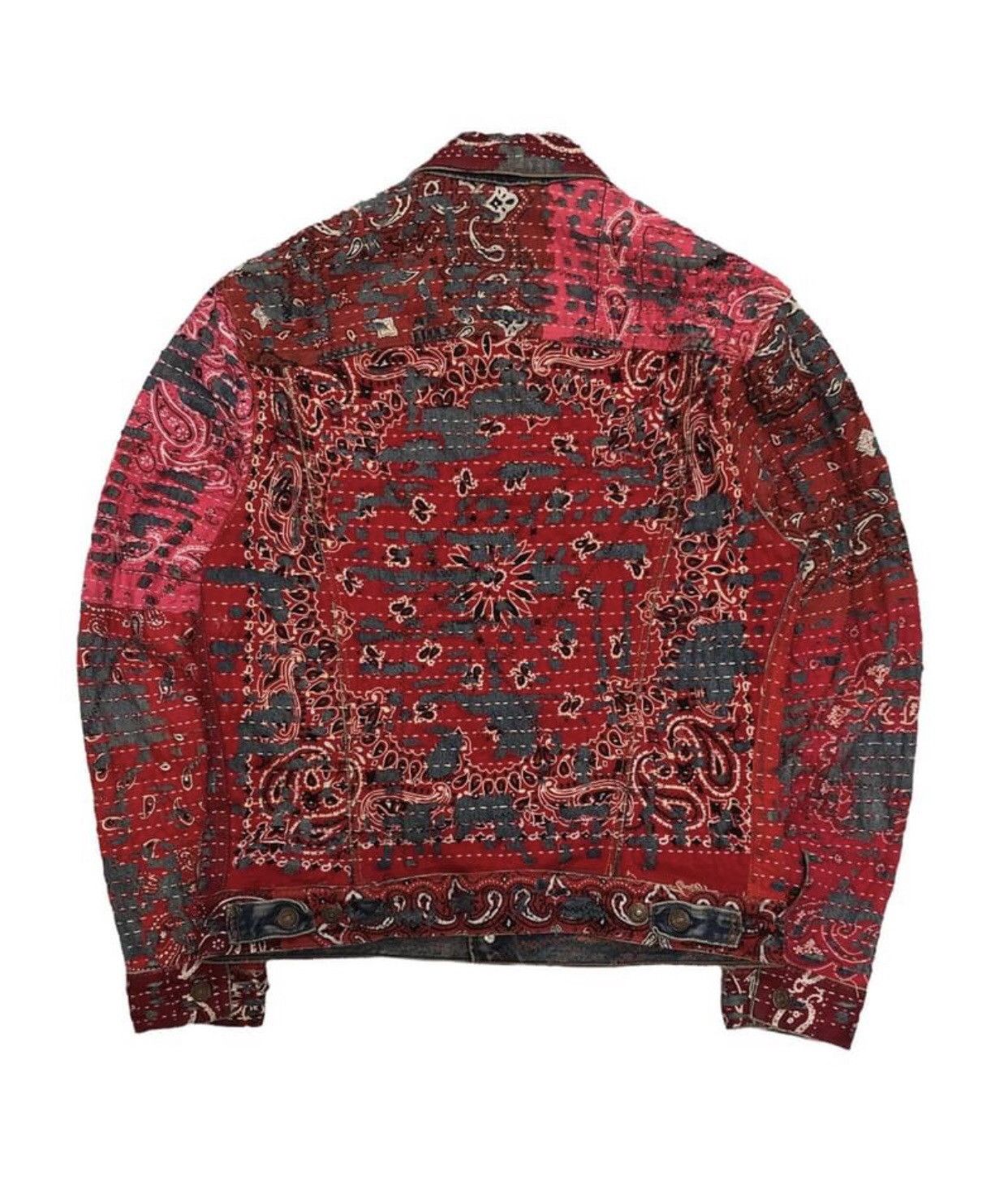 Levi's Vintage Clothing Vintage Levi's Bandana Custom Denim Jacket Size US M / EU 48-50 / 2 - 2 Thumbnail