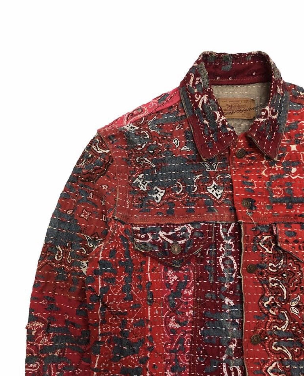 Levi's Vintage Clothing Vintage Levi's Bandana Custom Denim Jacket Size US M / EU 48-50 / 2 - 10 Thumbnail