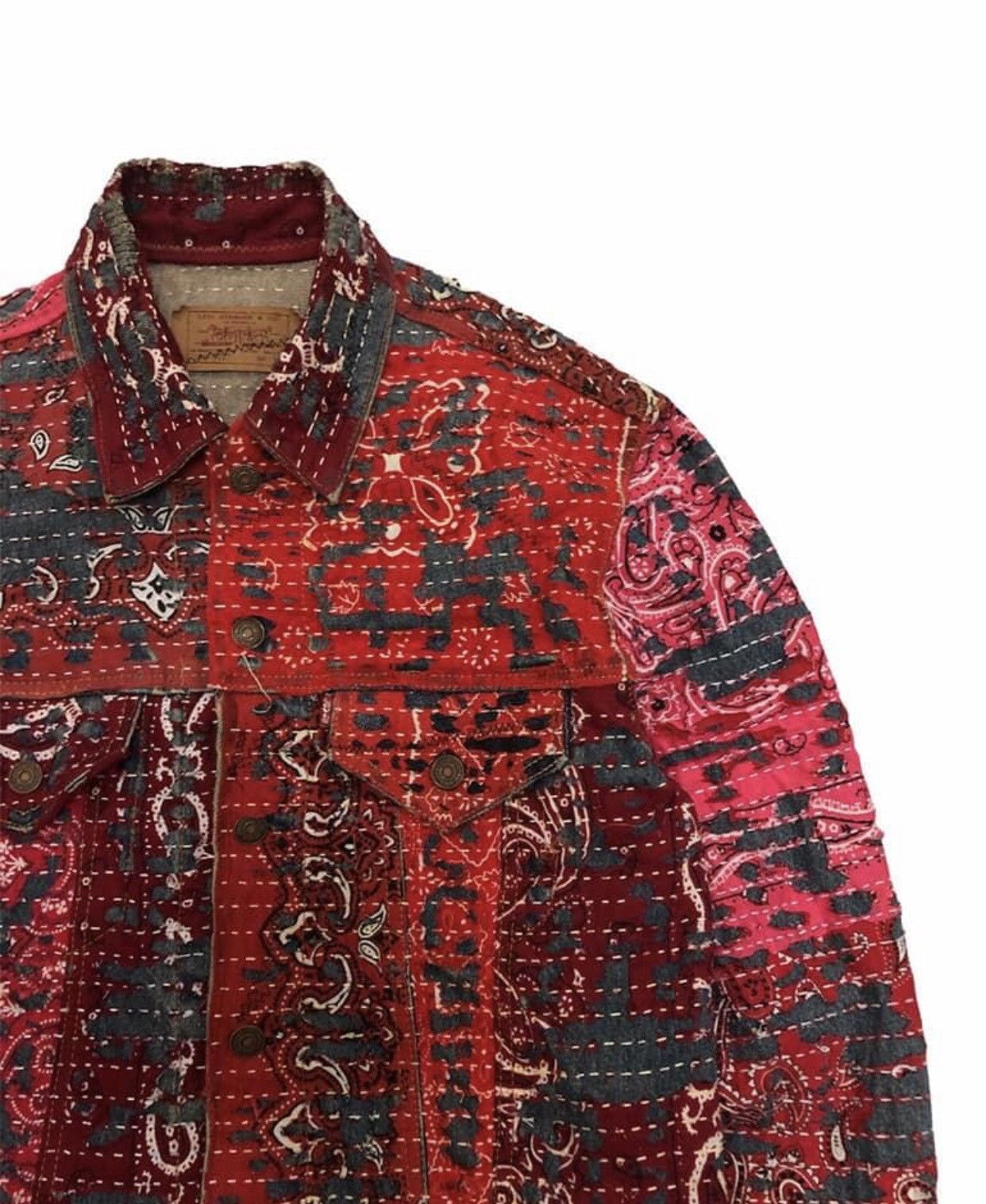 Levi's Vintage Clothing Vintage Levi's Bandana Custom Denim Jacket Size US M / EU 48-50 / 2 - 11 Thumbnail
