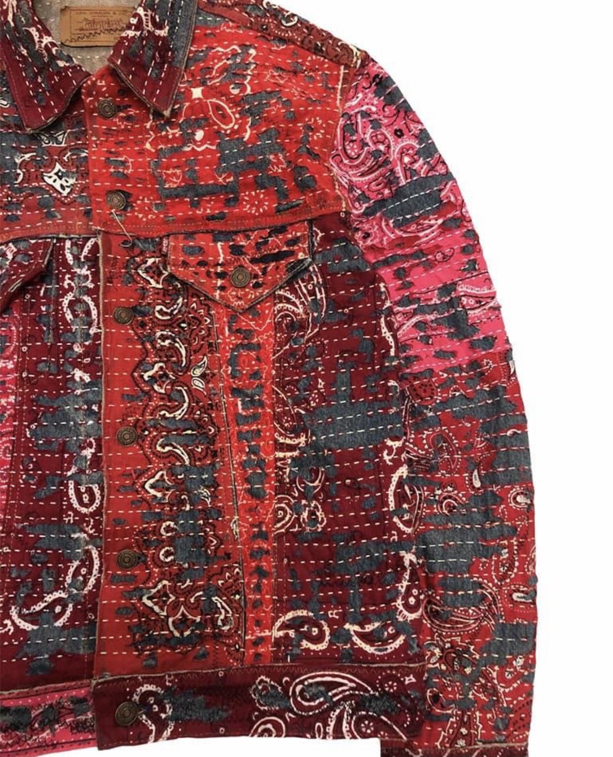 Levi's Vintage Clothing Vintage Levi's Bandana Custom Denim Jacket Size US M / EU 48-50 / 2 - 4 Thumbnail