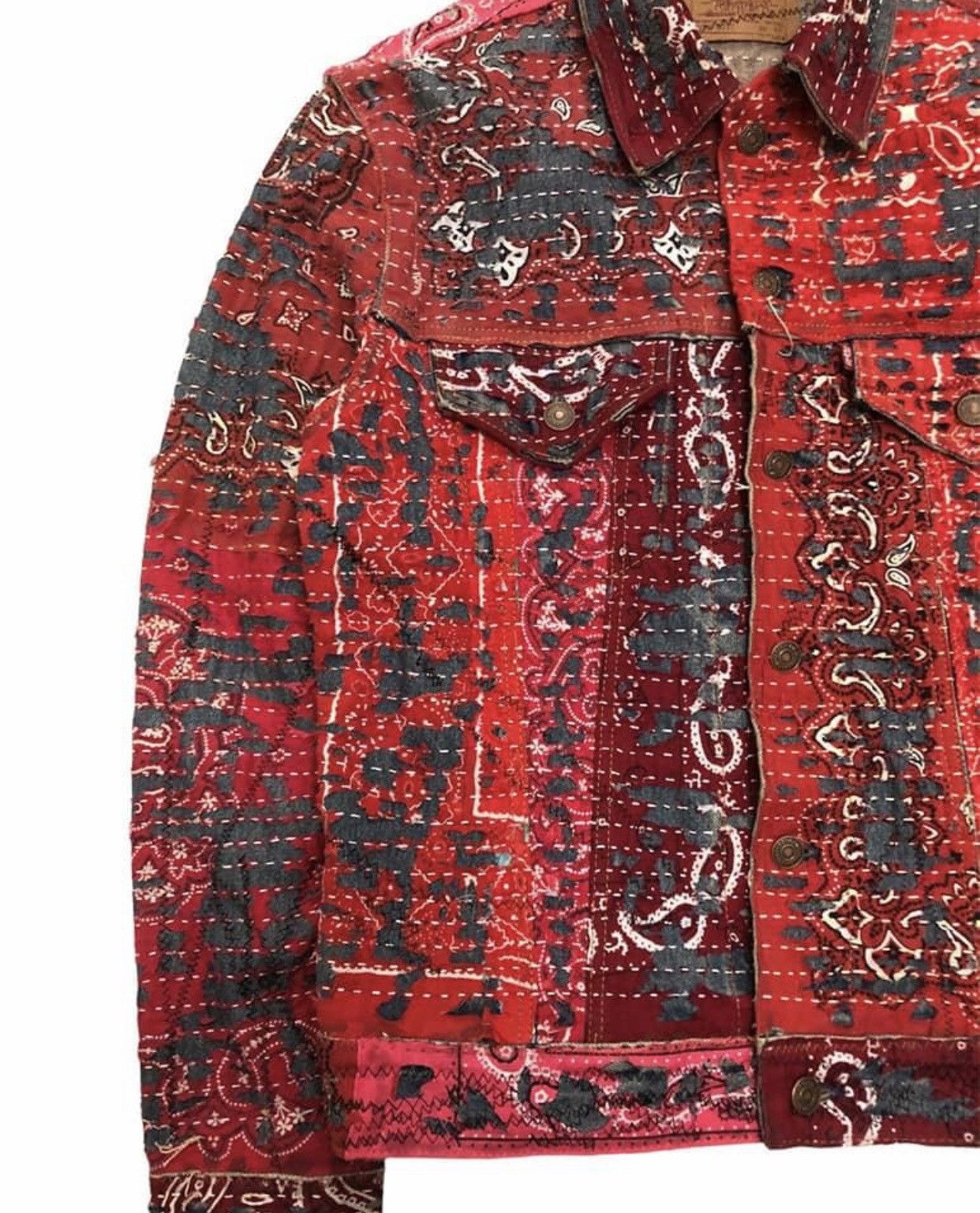 Levi's Vintage Clothing Vintage Levi's Bandana Custom Denim Jacket Size US M / EU 48-50 / 2 - 3 Thumbnail