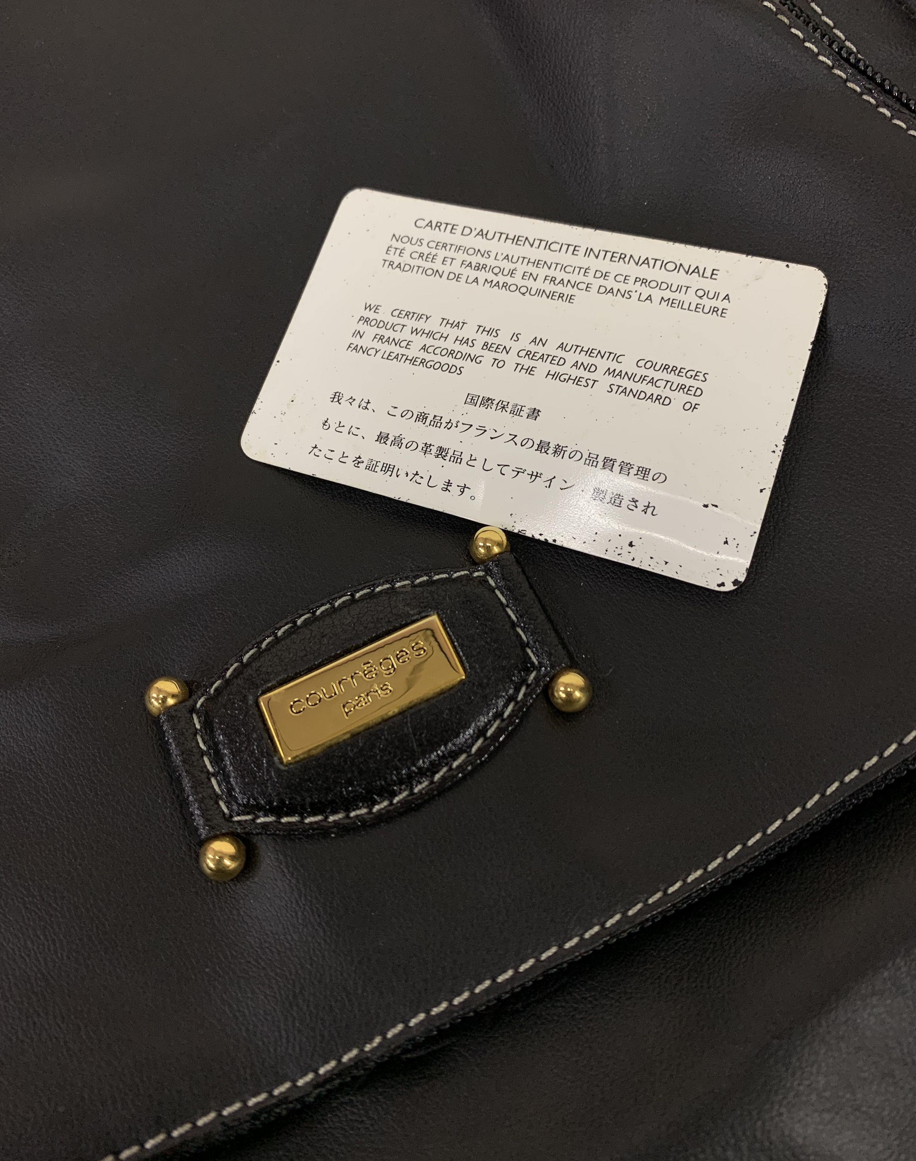 Andre Courreges × Courreges × Designer Courreges vtg authentic leather backpack made in france Size ONE SIZE - 4 Thumbnail