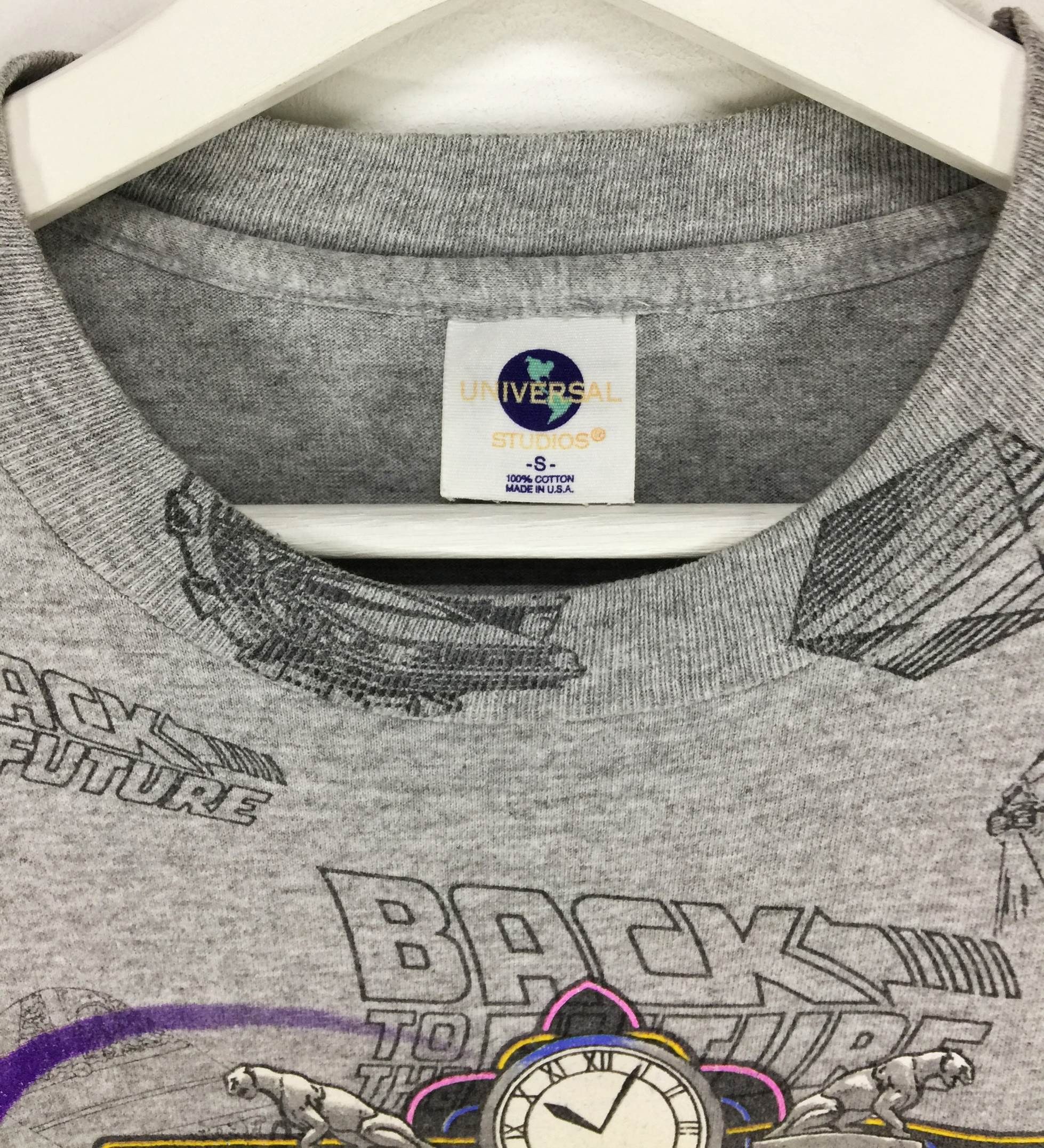Vintage Back to the future vintage 90s all over print shirt Size US S / EU 44-46 / 1 - 7 Thumbnail