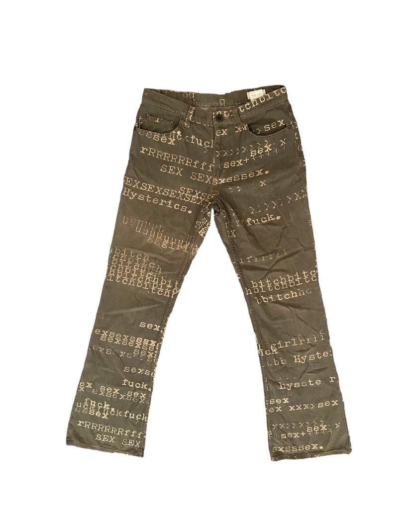 Hysteric Glamour Archive Hysteric Glamour pants sex bitch poem Size 28" / US 6 / IT 42 - 4 Thumbnail