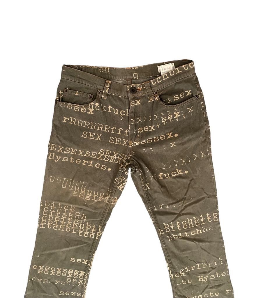 Hysteric Glamour Archive Hysteric Glamour pants sex bitch poem Size 28" / US 6 / IT 42 - 3 Thumbnail