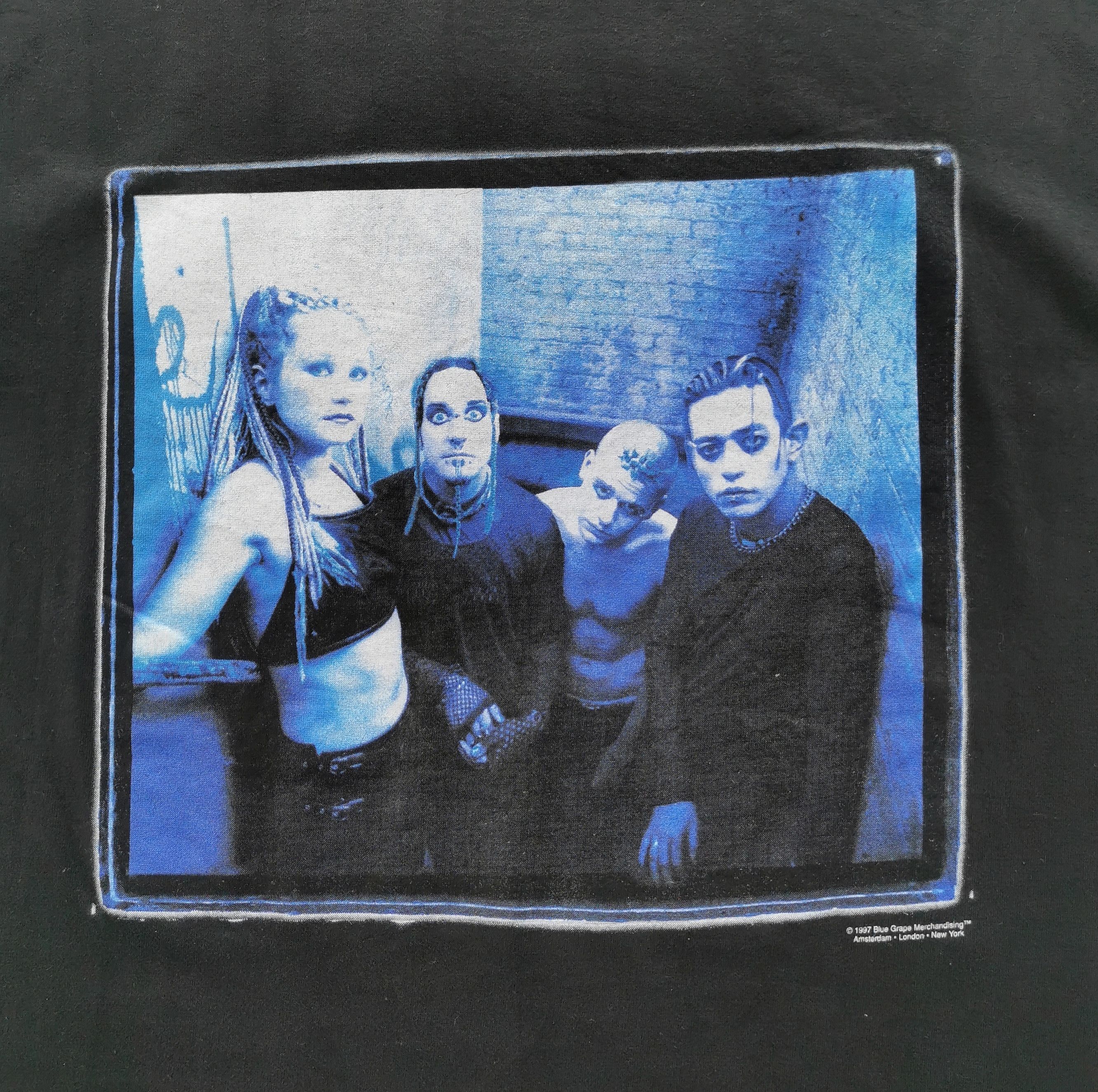 image of Band Tees x Rock T Shirt 1997 Vintage Coal Chamber Metal Band Tshirt Devildriver in Black (Size Lar