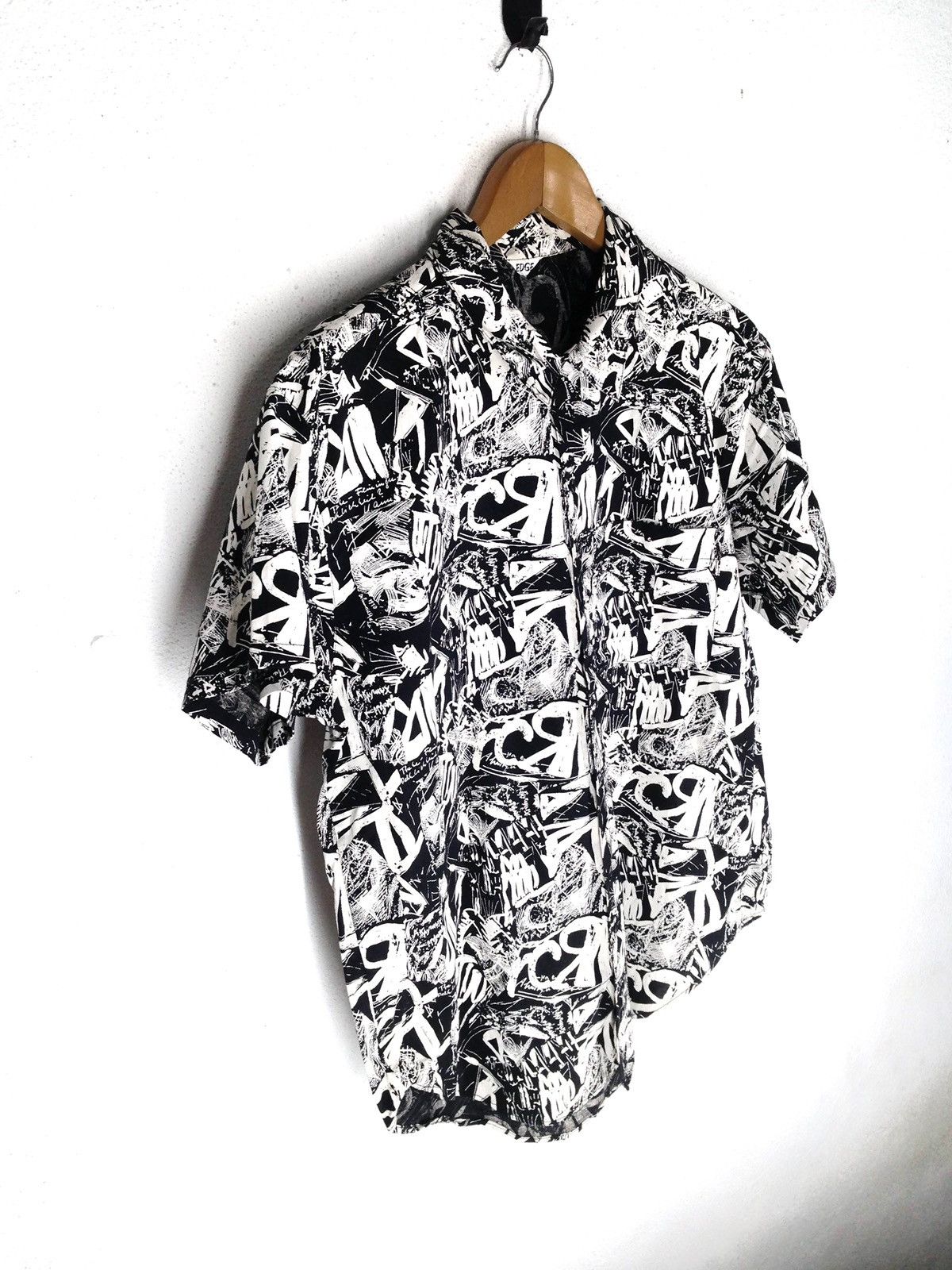 Japanese Brand EDGE Full Print Nice Dsign Button Shirts Size US M / EU 48-50 / 2 - 2 Thumbnail