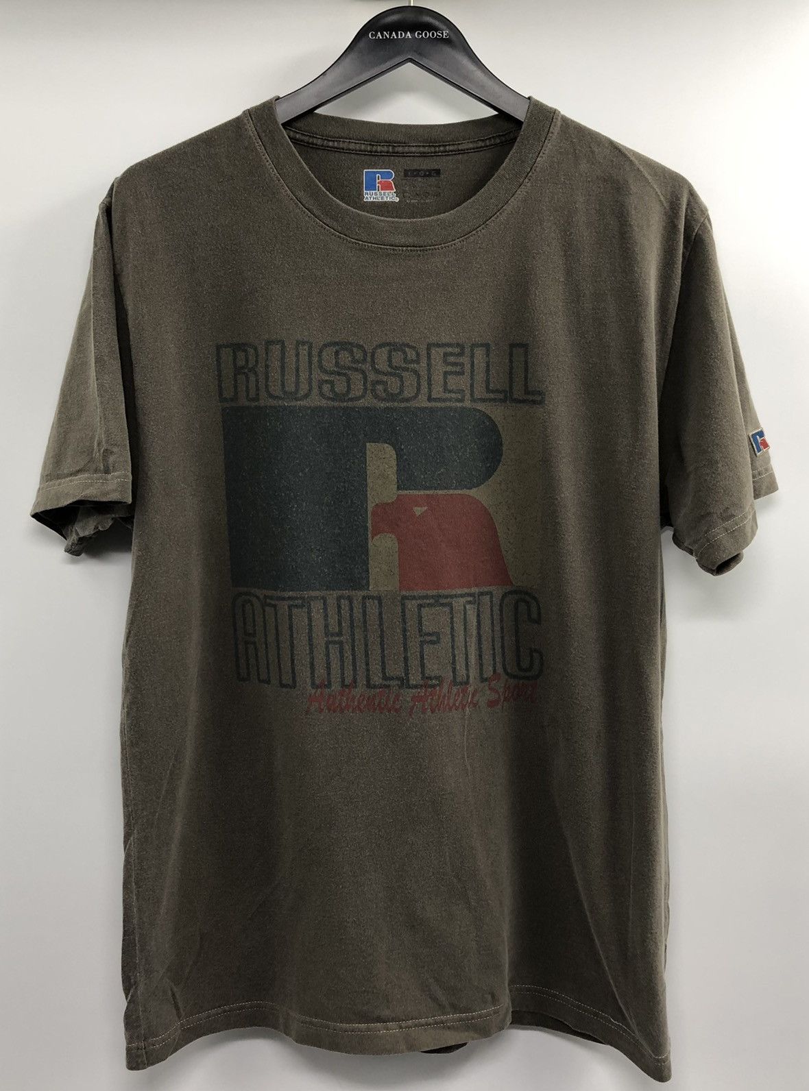 Russell Athletic Russell Athletic Vintage Wash Logo Brown T-Shirt Large Size US L / EU 52-54 / 3 - 7 Thumbnail