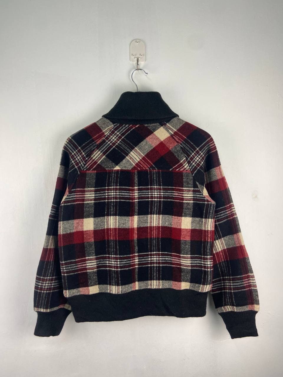 Vintage × Woolrich Woolen Mills STEALS🔥 Vintage Woolrich Plaid Tartan Wool Varsity Jacket Size US M / EU 48-50 / 2 - 2 Thumbnail