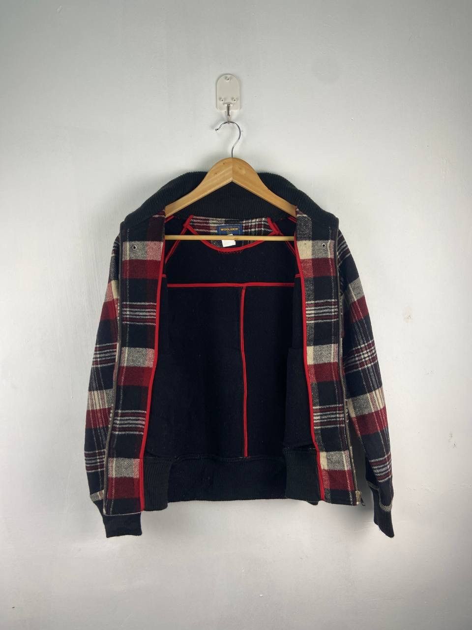 Vintage × Woolrich Woolen Mills STEALS🔥 Vintage Woolrich Plaid Tartan Wool Varsity Jacket Size US M / EU 48-50 / 2 - 3 Thumbnail