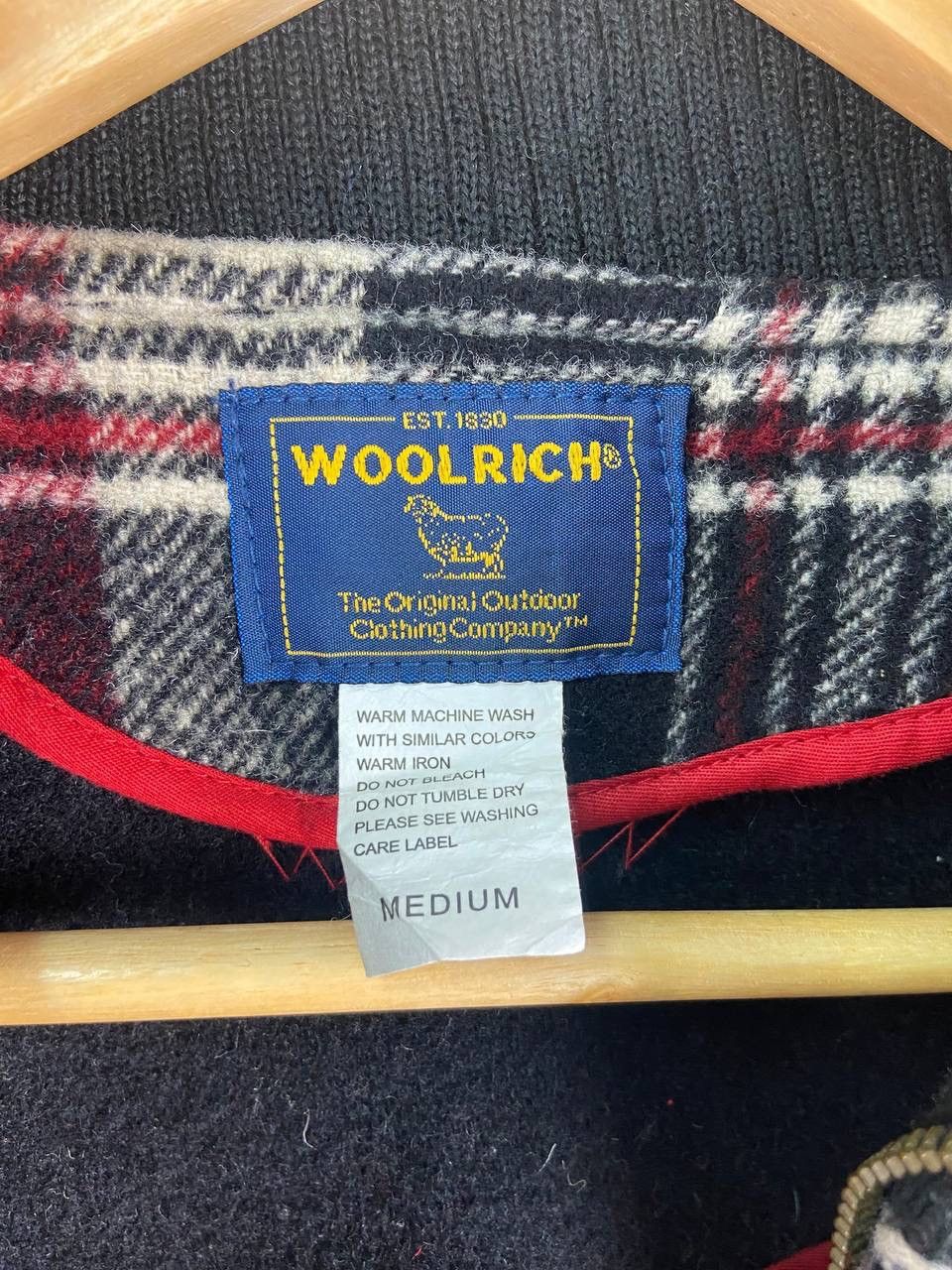 Vintage × Woolrich Woolen Mills STEALS🔥 Vintage Woolrich Plaid Tartan Wool Varsity Jacket Size US M / EU 48-50 / 2 - 4 Thumbnail