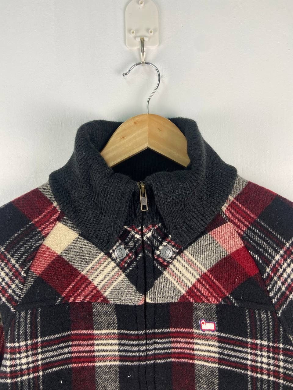 Vintage × Woolrich Woolen Mills STEALS🔥 Vintage Woolrich Plaid Tartan Wool Varsity Jacket Size US M / EU 48-50 / 2 - 8 Thumbnail