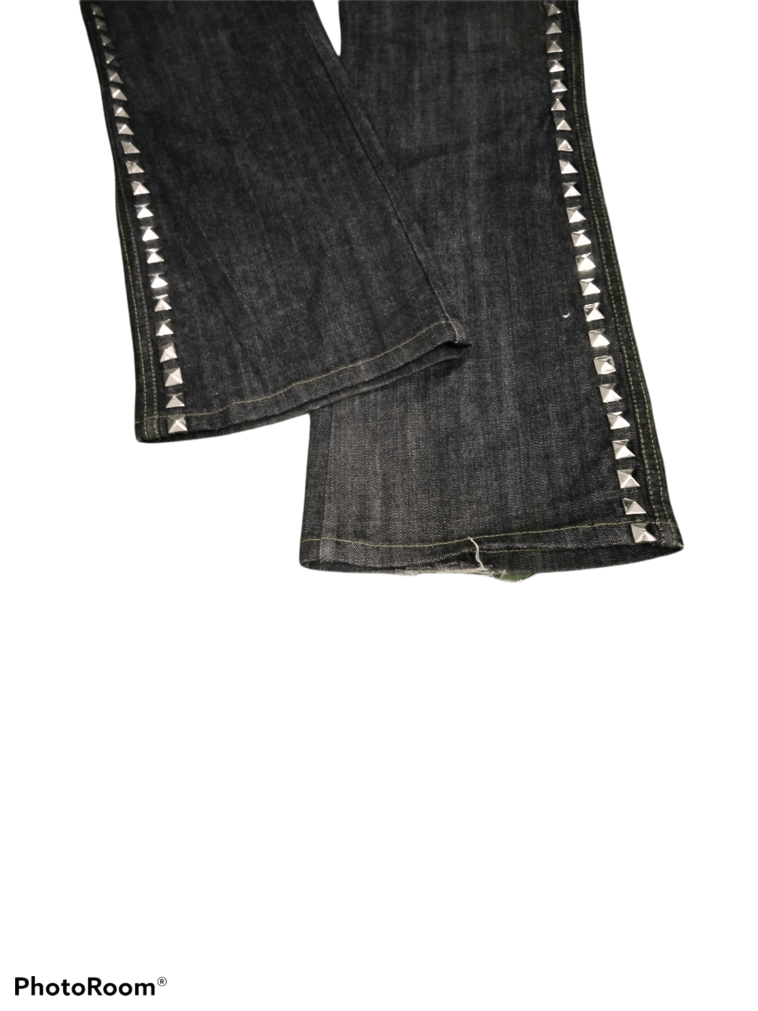 Moschino GRAIL🔥OG FLARED MOSCHINO STUDDED FLARE MADE IN ITALY Size US 28 / EU 44 - 6 Thumbnail