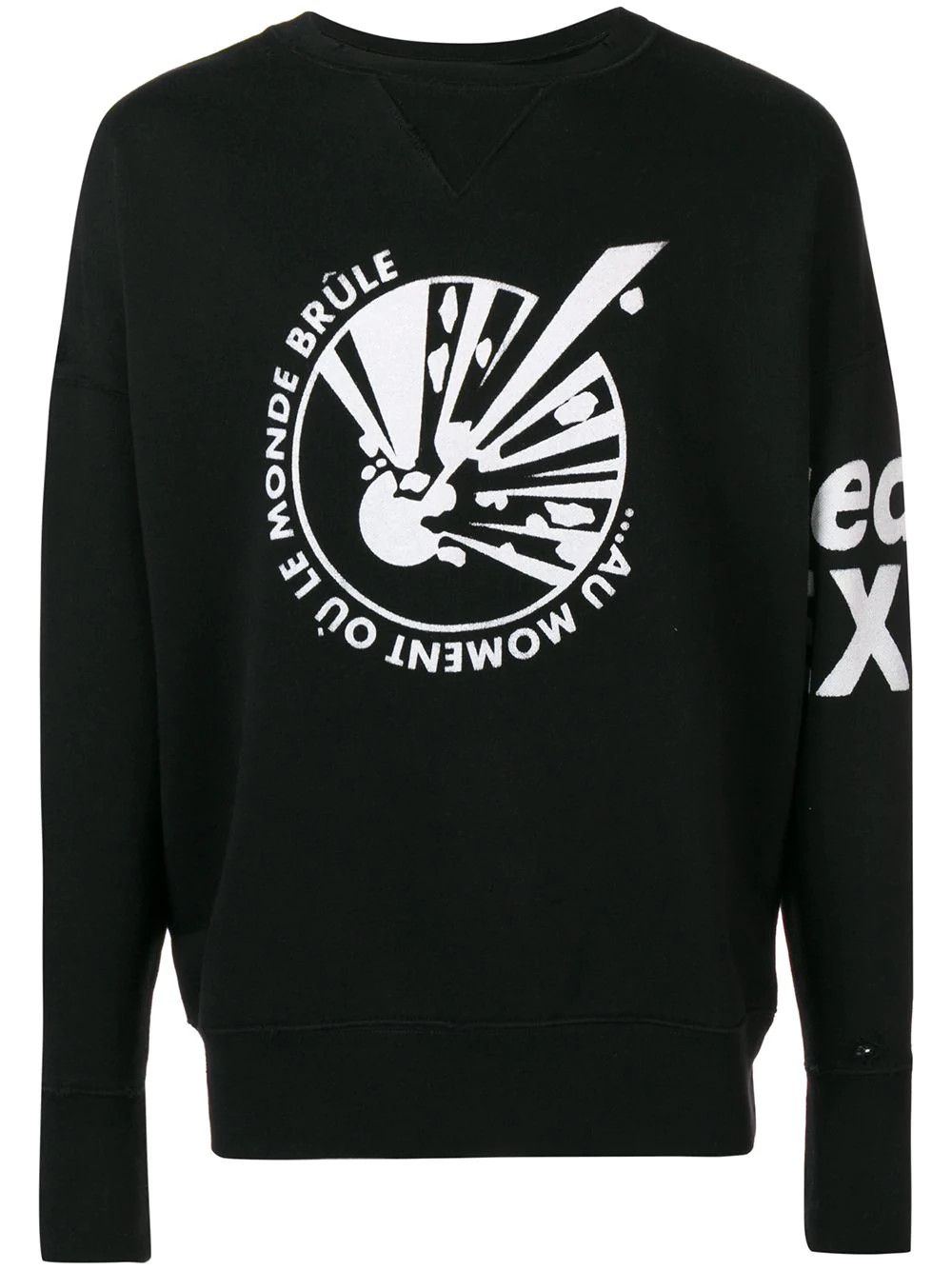 Faith Connexion "Au moment" printed sweatshirt Size US M / EU 48-50 / 2 - 2 Thumbnail