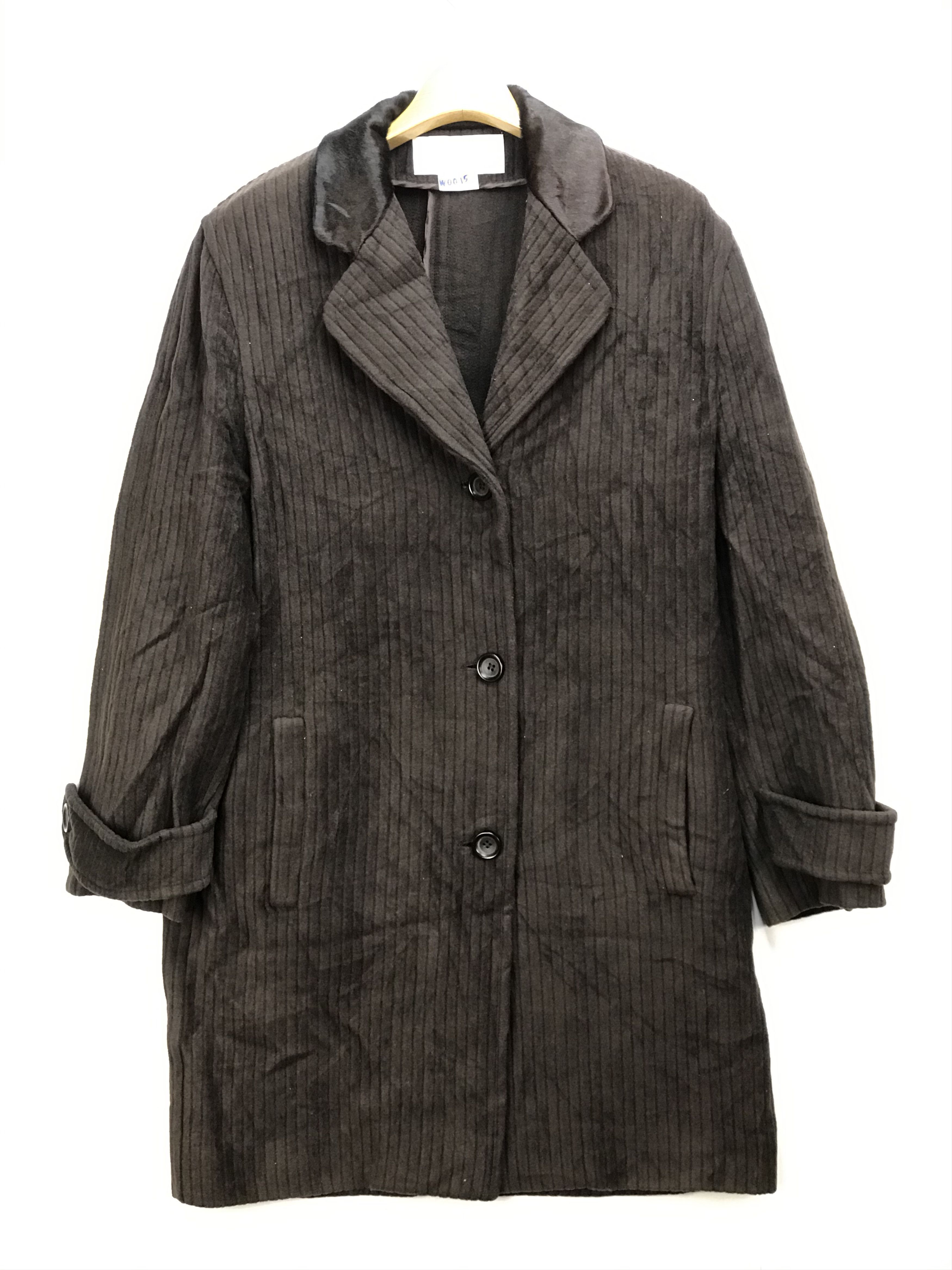 Versace GENNY BY VERSACE CURDUROY LEATHER COLAR OVERCOAT PARKA Size US M / EU 48-50 / 2 - 1 Thumbnail