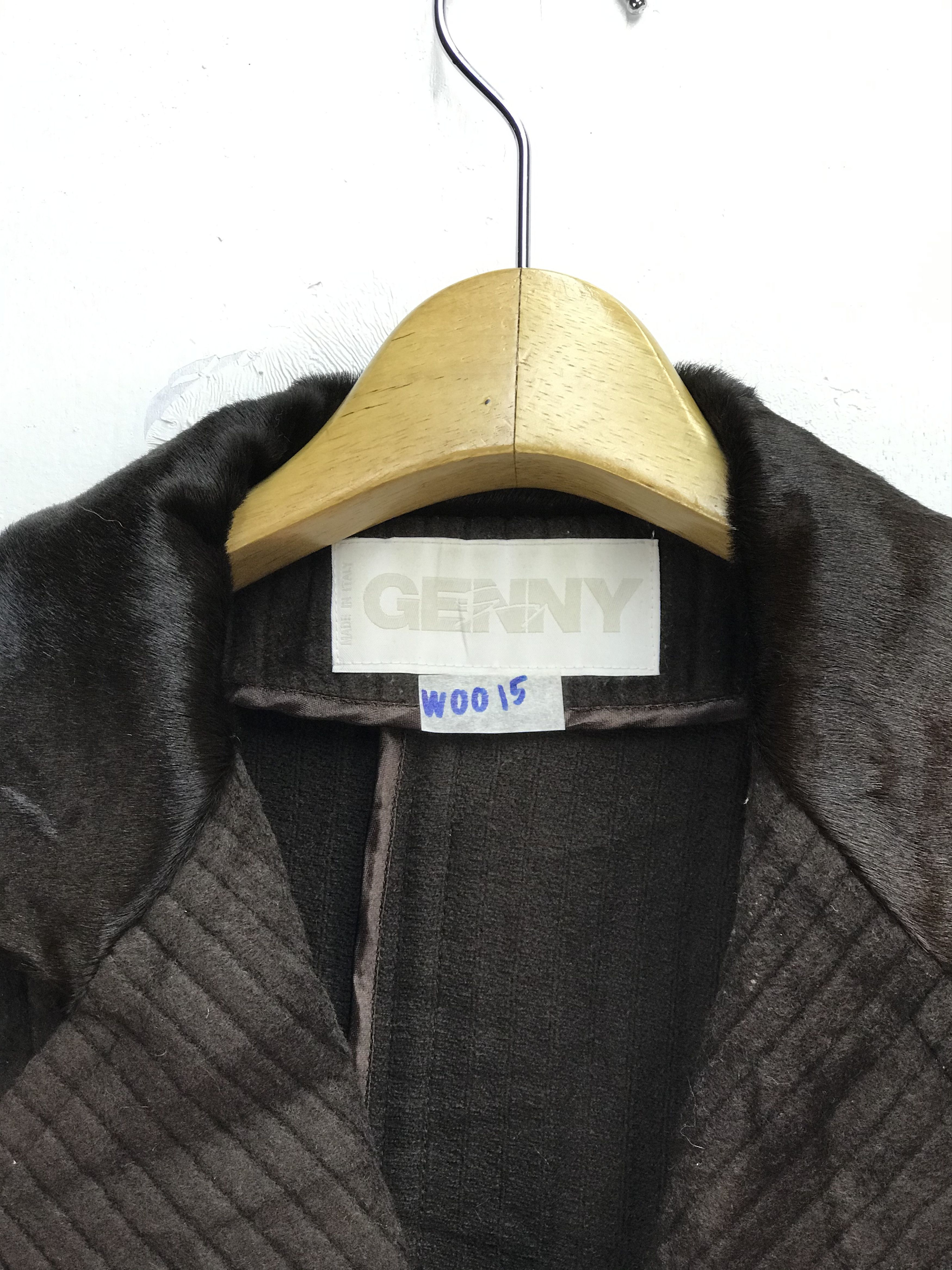 Versace GENNY BY VERSACE CURDUROY LEATHER COLAR OVERCOAT PARKA Size US M / EU 48-50 / 2 - 3 Thumbnail