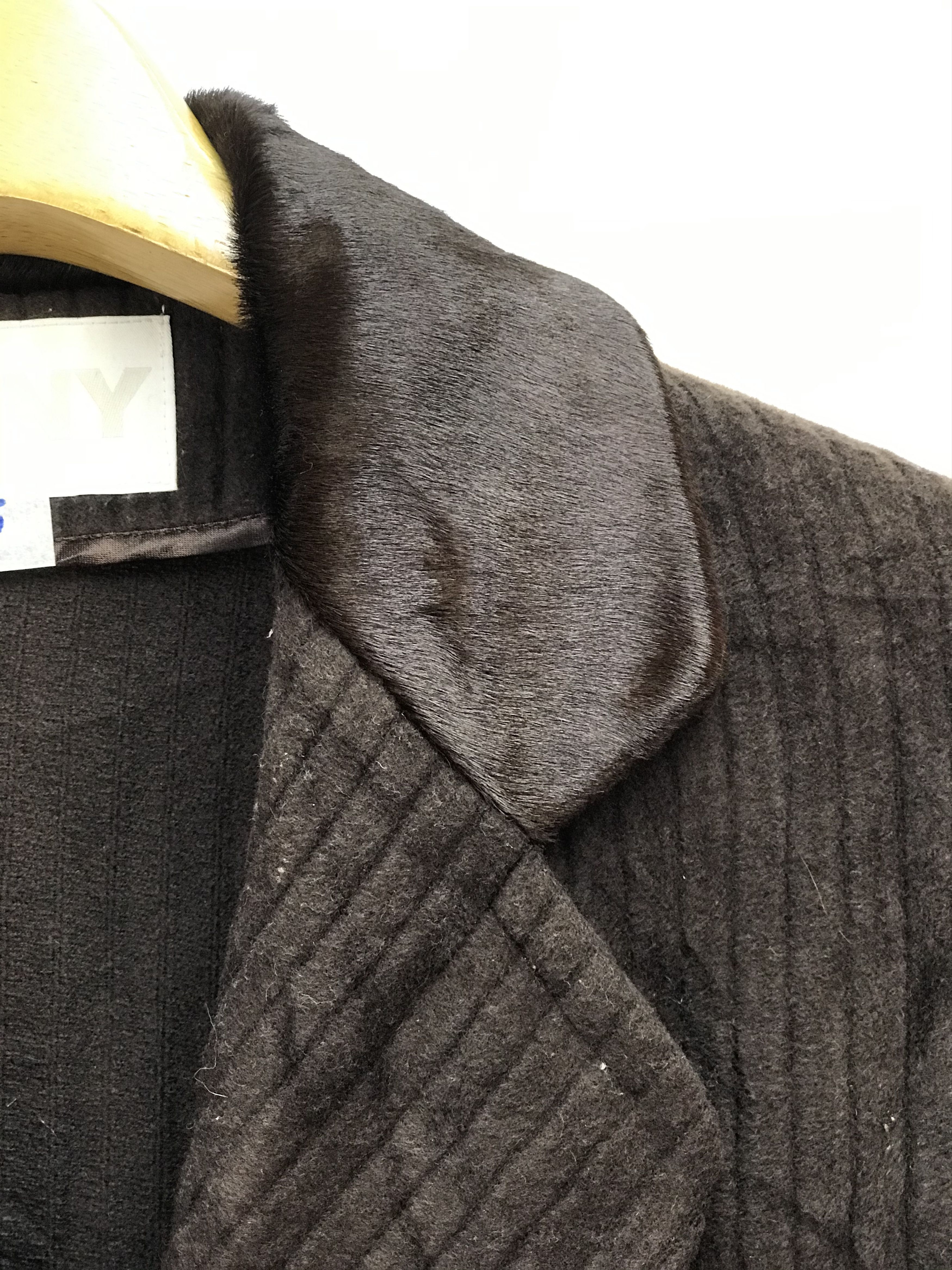 Versace GENNY BY VERSACE CURDUROY LEATHER COLAR OVERCOAT PARKA Size US M / EU 48-50 / 2 - 4 Thumbnail