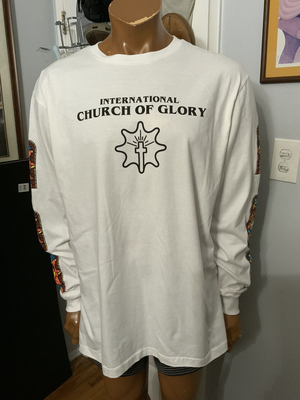 Glo Gang Glo Gang International Church Of Glory Stained Glass T-Shirt Size US XXL / EU 58 / 5 - 11 Thumbnail
