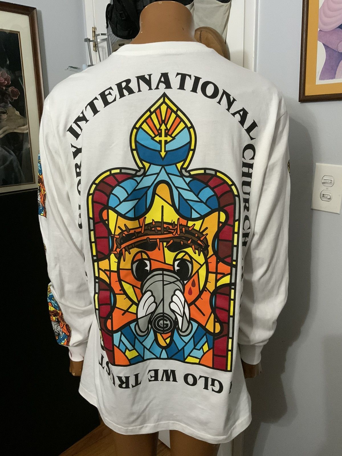 Glo Gang Glo Gang International Church Of Glory Stained Glass T-Shirt Size US XXL / EU 58 / 5 - 12 Thumbnail