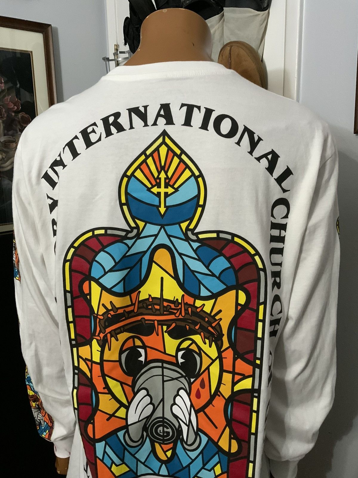 Glo Gang Glo Gang International Church Of Glory Stained Glass T-Shirt Size US XXL / EU 58 / 5 - 14 Thumbnail