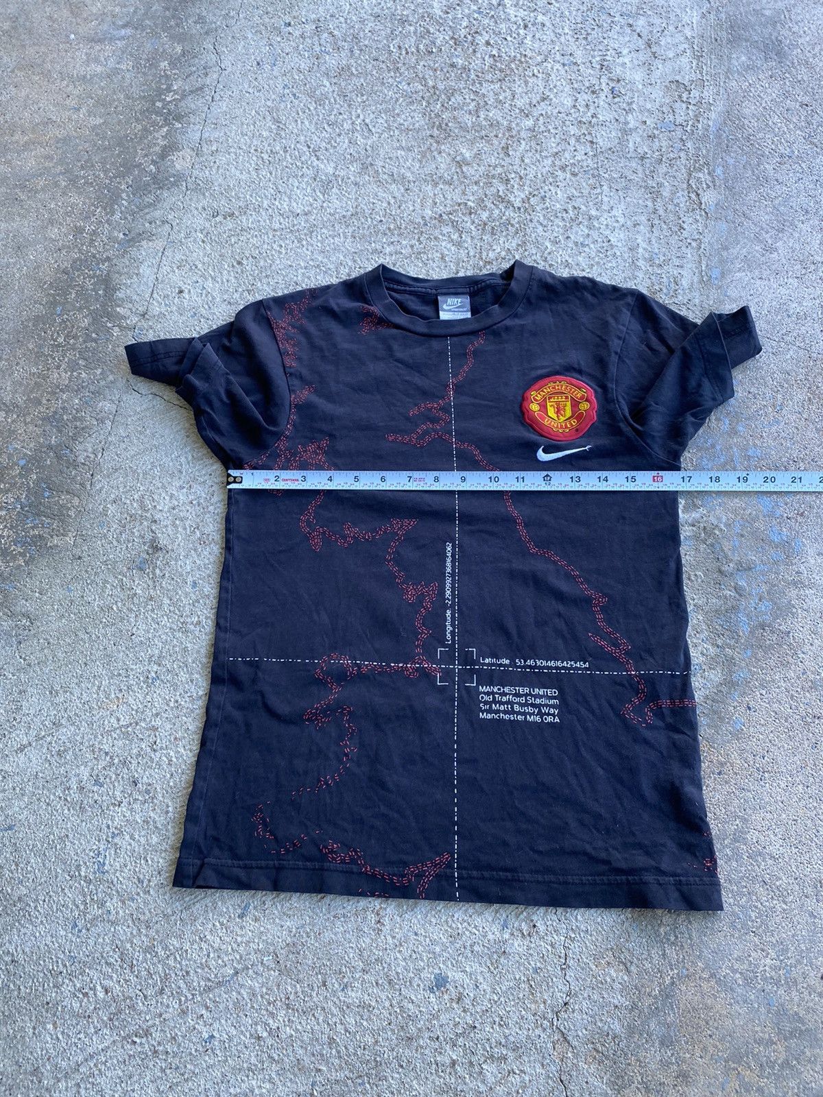 Nike × Vintage Vintage Y2K Nike Manchester United All Over Shirt Size US XS / EU 42 / 0 - 7 Thumbnail