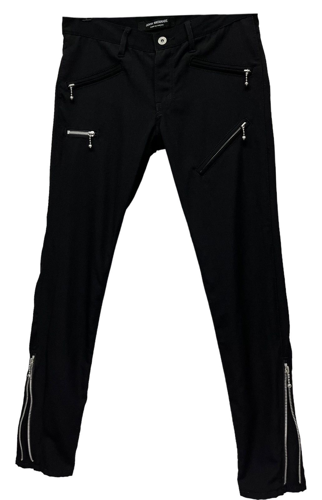 Junya Watanabe JUNYA WATANABE CDG Punk Multi Zipper Wool Skinny Pants Size 28" / US 6 / IT 42 - 5 Thumbnail