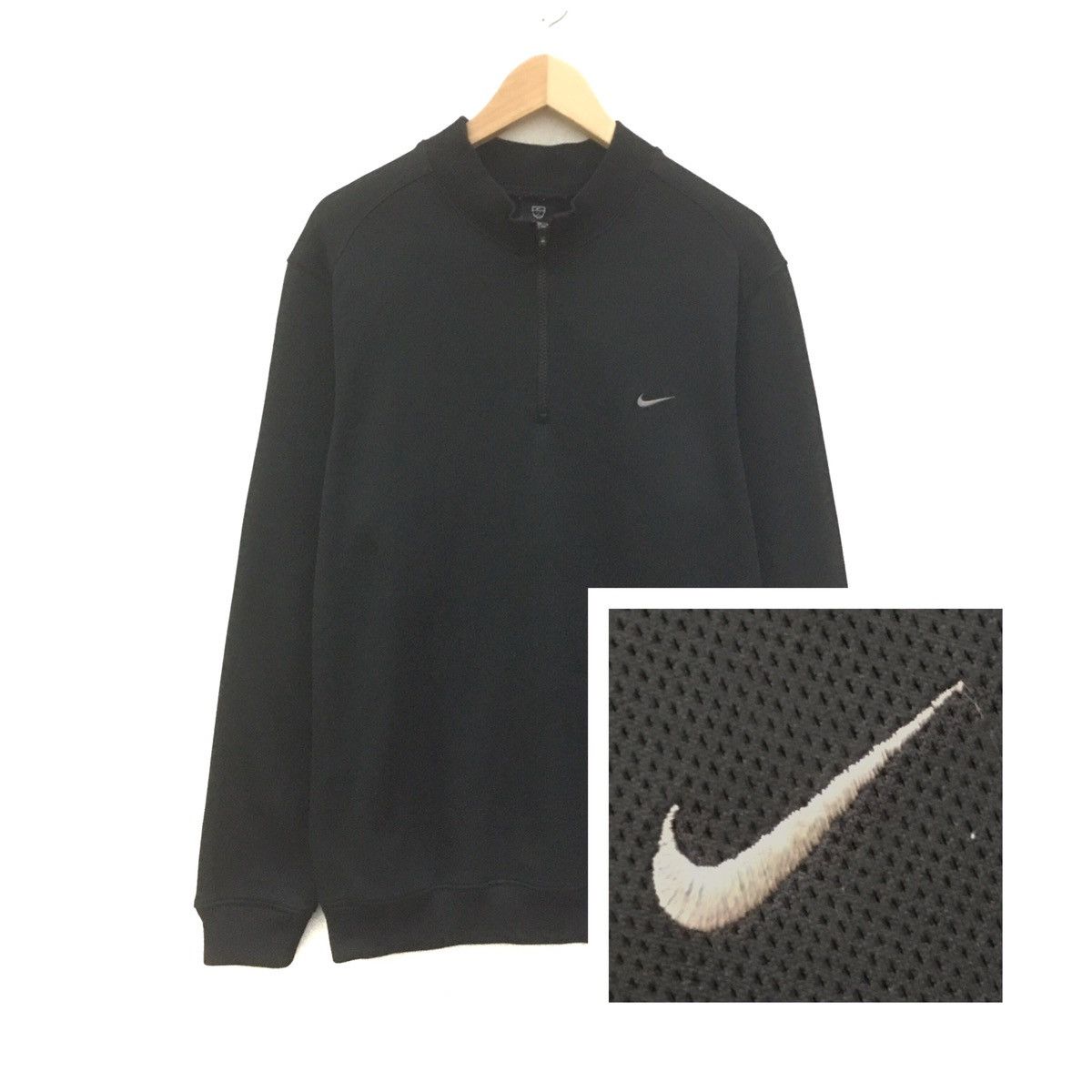 Nike × Nike ACG × Vintage Vintage Nike Halfzip Nike Golf Sweatshirt Nike Small Swoosh Size US M / EU 48-50 / 2 - 1 Thumbnail