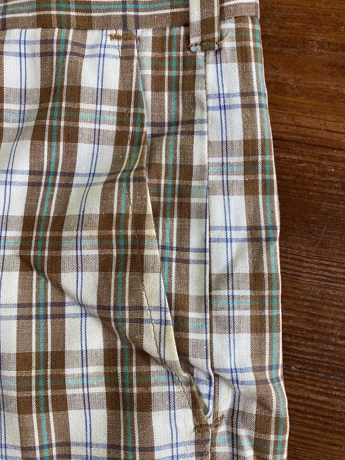 Sears Vintage 70’s Kings Road Plaid Shorts Size US 35 - 4 Thumbnail