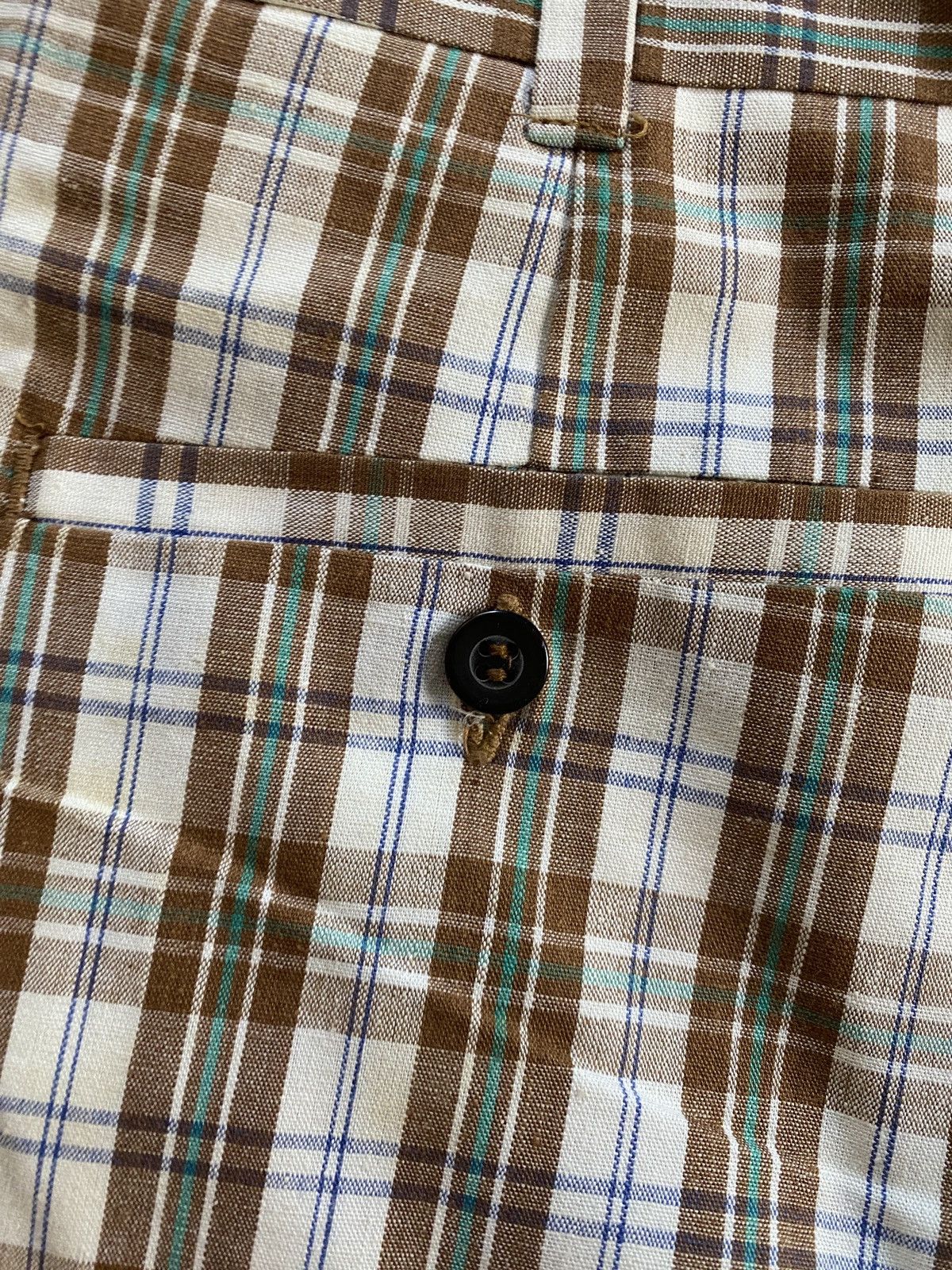 Sears Vintage 70’s Kings Road Plaid Shorts Size US 35 - 13 Thumbnail