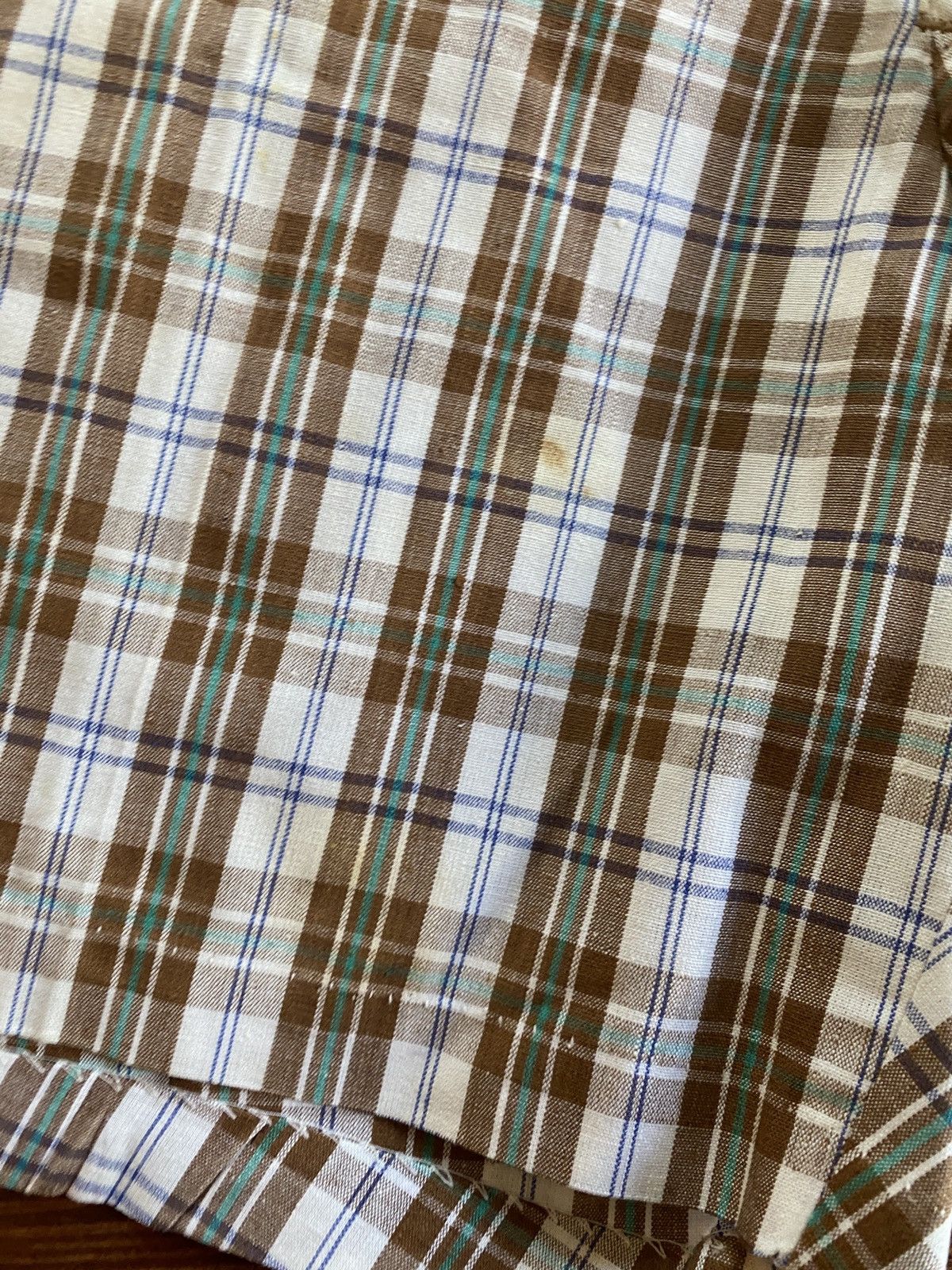 Sears Vintage 70’s Kings Road Plaid Shorts Size US 35 - 3 Thumbnail