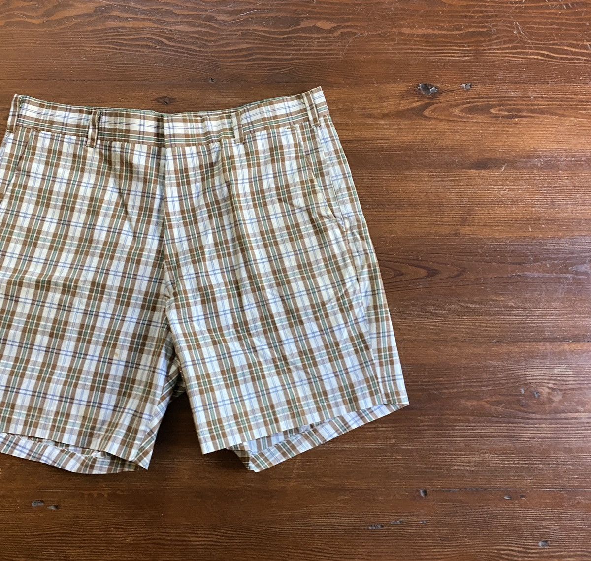Sears Vintage 70’s Kings Road Plaid Shorts Size US 35 - 1 Thumbnail
