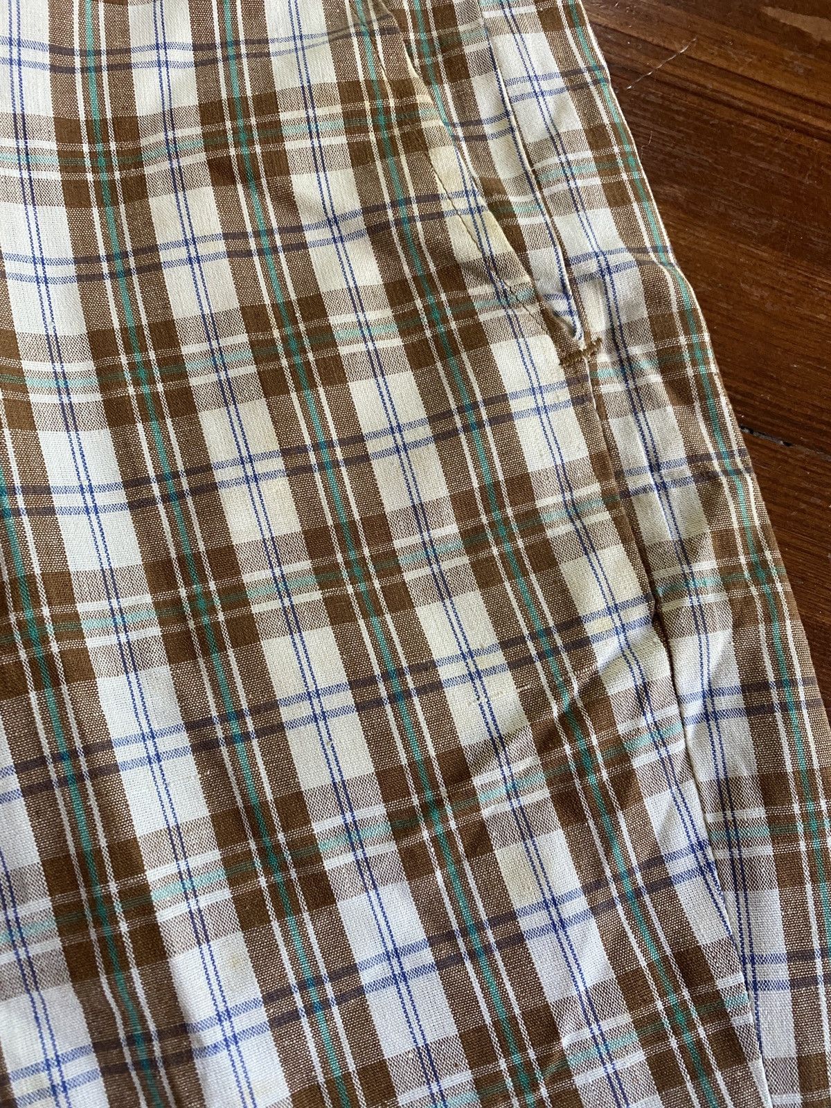 Sears Vintage 70’s Kings Road Plaid Shorts Size US 35 - 16 Thumbnail