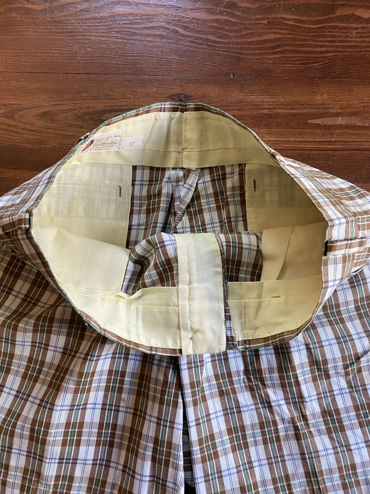 Sears Vintage 70’s Kings Road Plaid Shorts Size US 35 - 10 Thumbnail