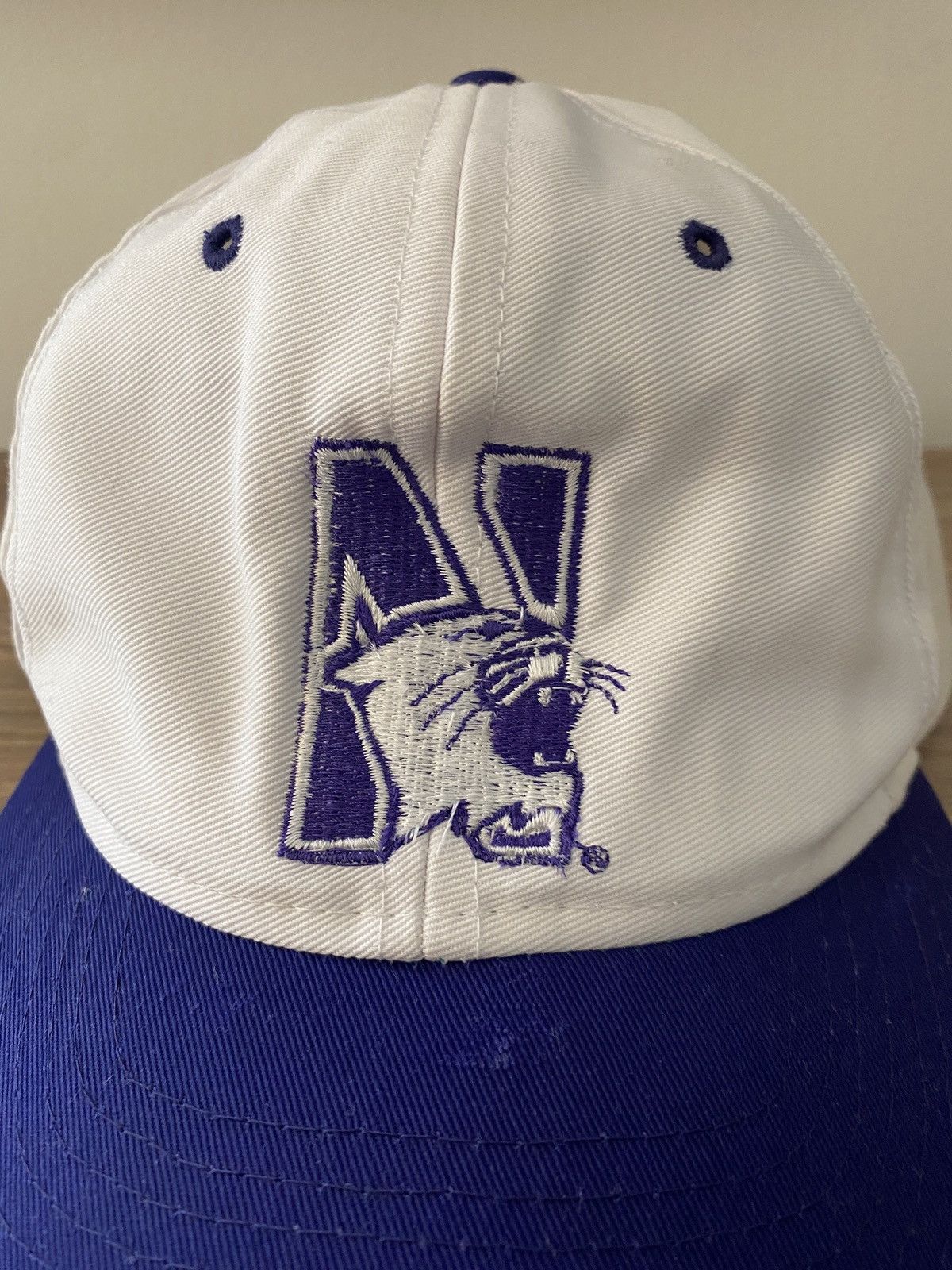 NCAA Vintage 1996 Northwestern Wildcats Rose Bowl Snap Back Hat Size ONE SIZE - 3 Thumbnail