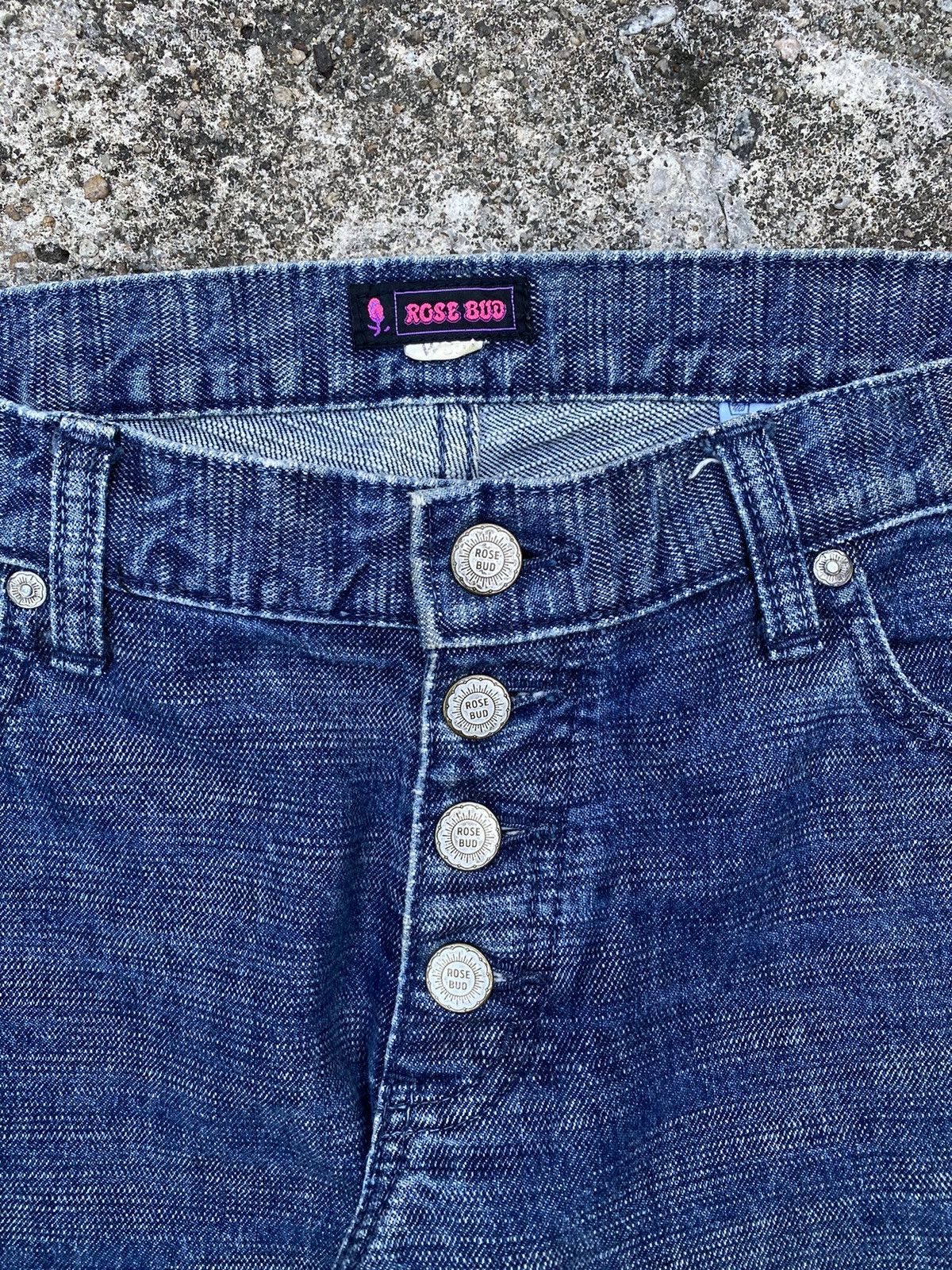💥RARE💥Japanese Denim ROSE BUD Double Knees Like Hysterics