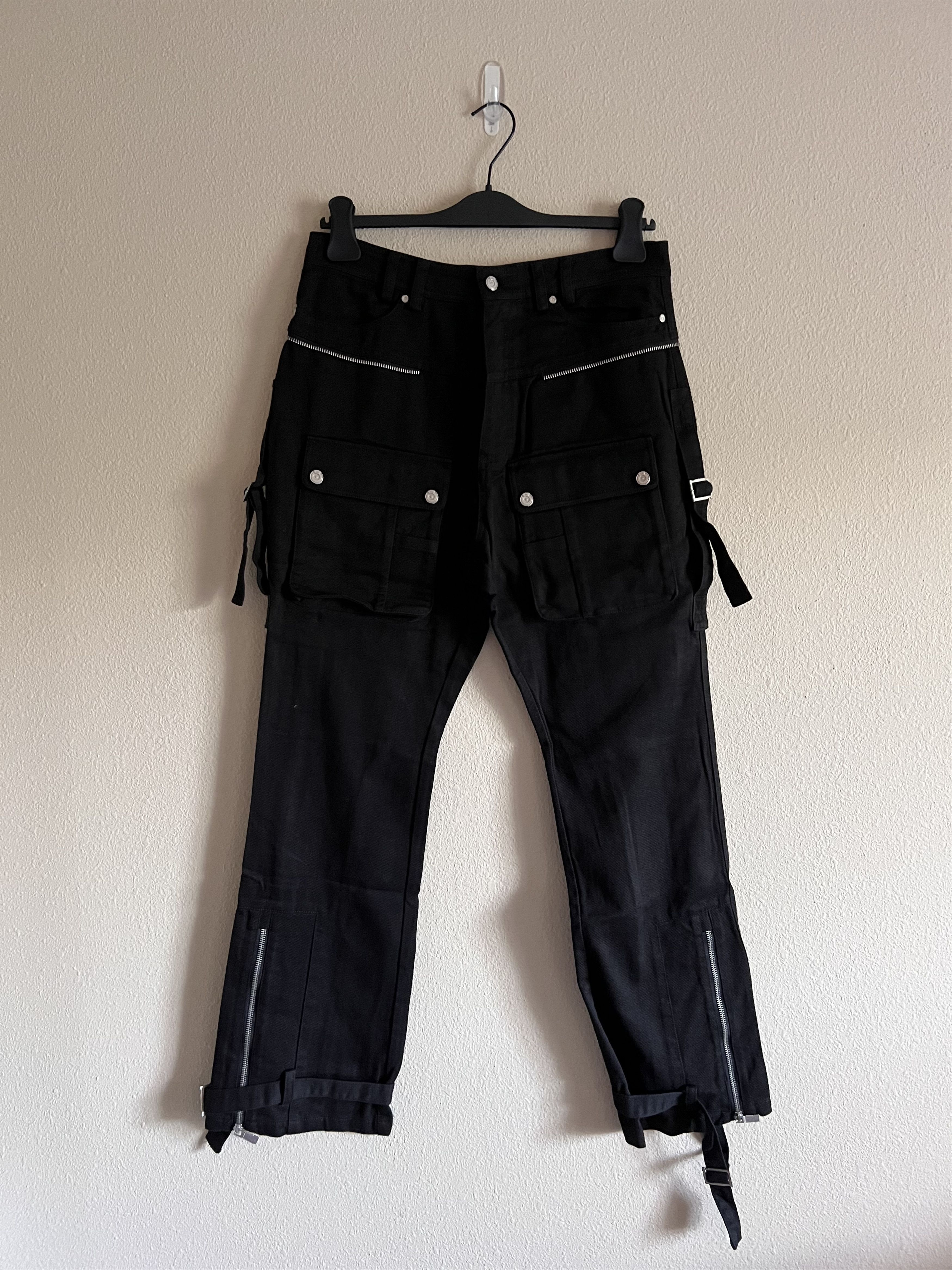 image of C2H4 Tulwar Cut Military Work Pants In Black, Men's (Size 30)