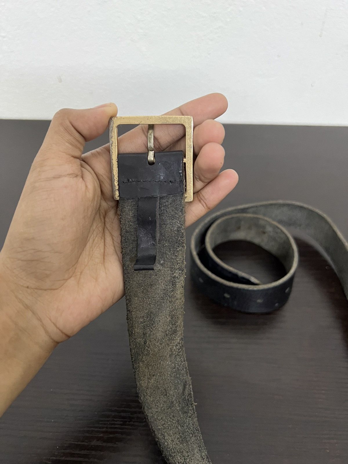 Leather Unbrand Leather Buckle Belt Size ONE SIZE - 5 Thumbnail
