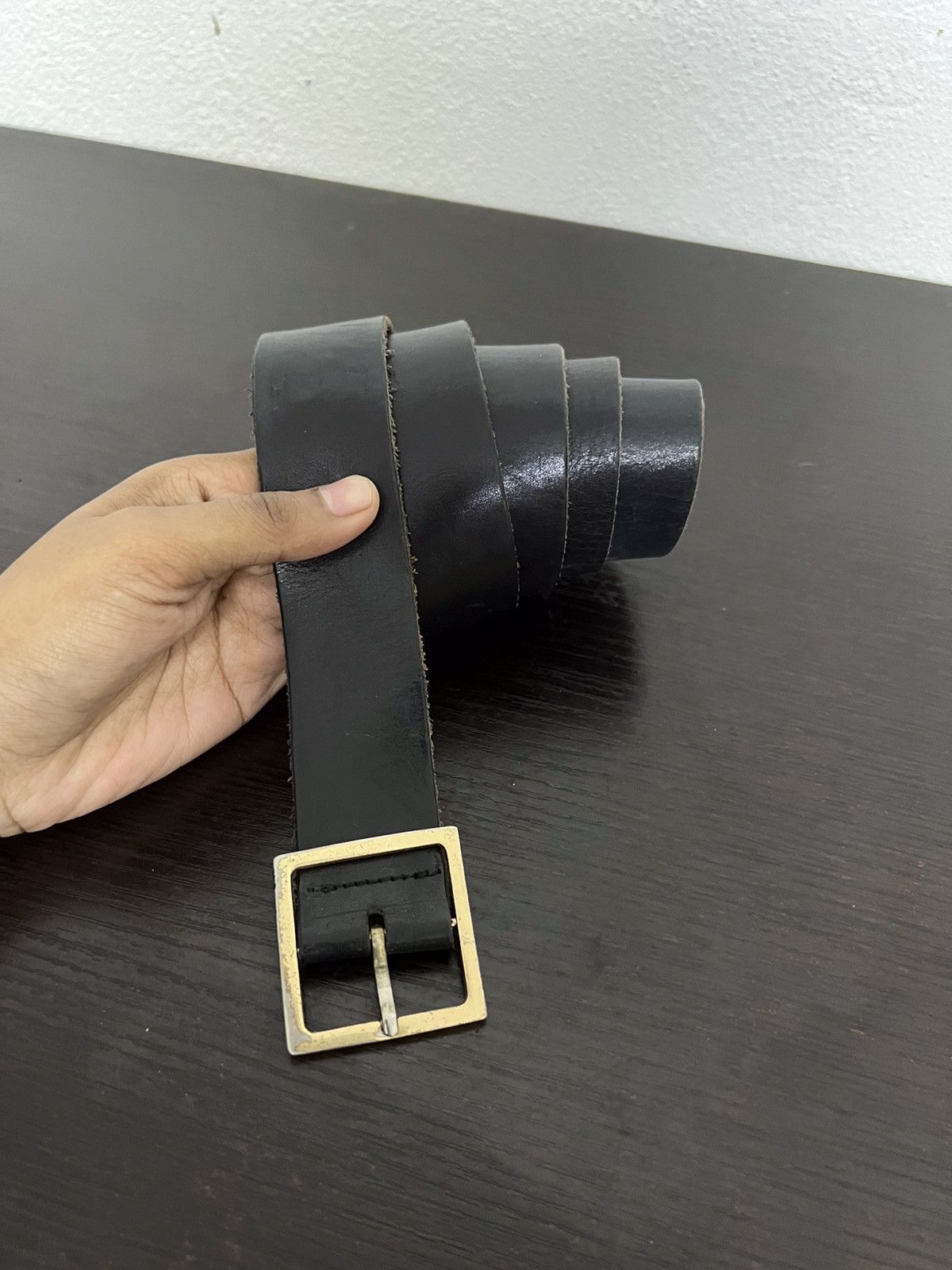Leather Unbrand Leather Buckle Belt Size ONE SIZE - 2 Thumbnail