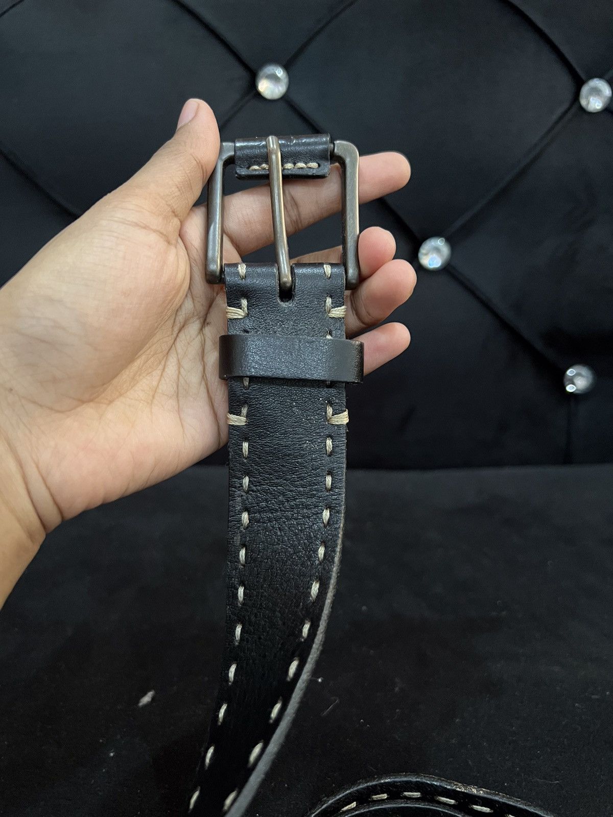 Seditionaries Seditionaries Leather Buckle Belt Size ONE SIZE - 5 Thumbnail