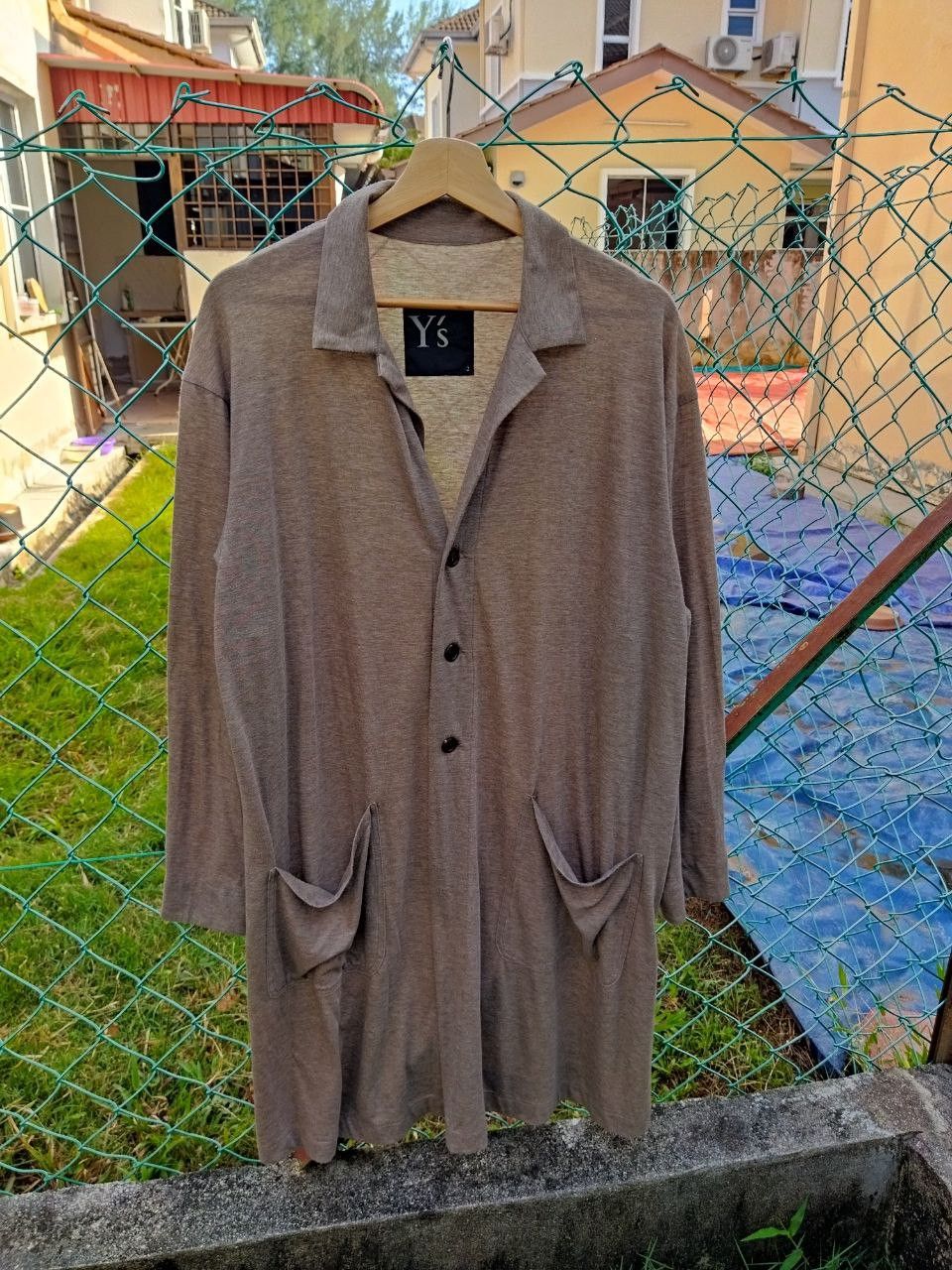 Yohji Yamamoto Vintage Y's Yohji Yamamoto Oversized Long Cardigan Size US M / EU 48-50 / 2 - 2 Thumbnail