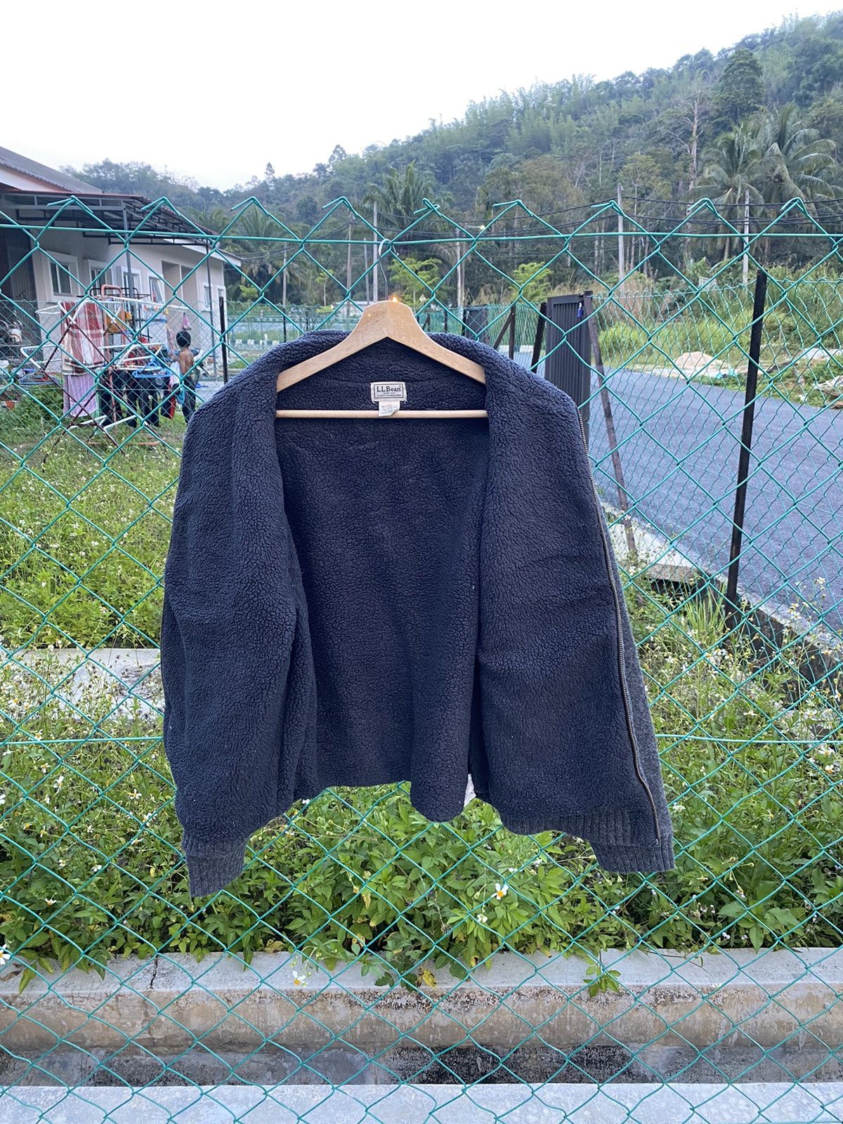 L.L. Bean × Vintage AW L.L Bean Lamb Wool Zip Up Jacket Size L / US 10 / IT 46 - 3 Thumbnail