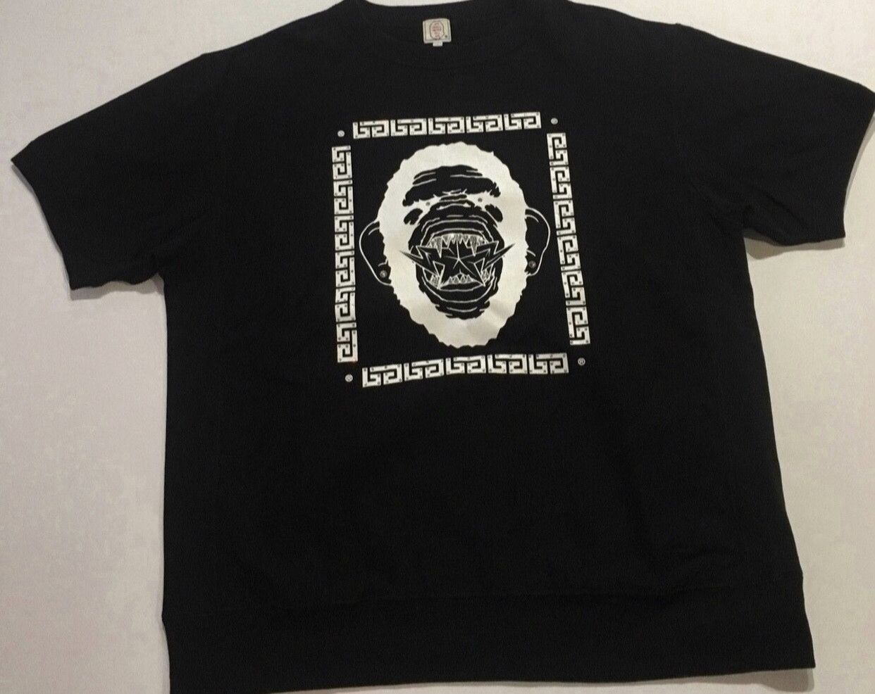 image of Bape Swarovski Crew Neck Sweatshirt in Black, Men's (Size XL)