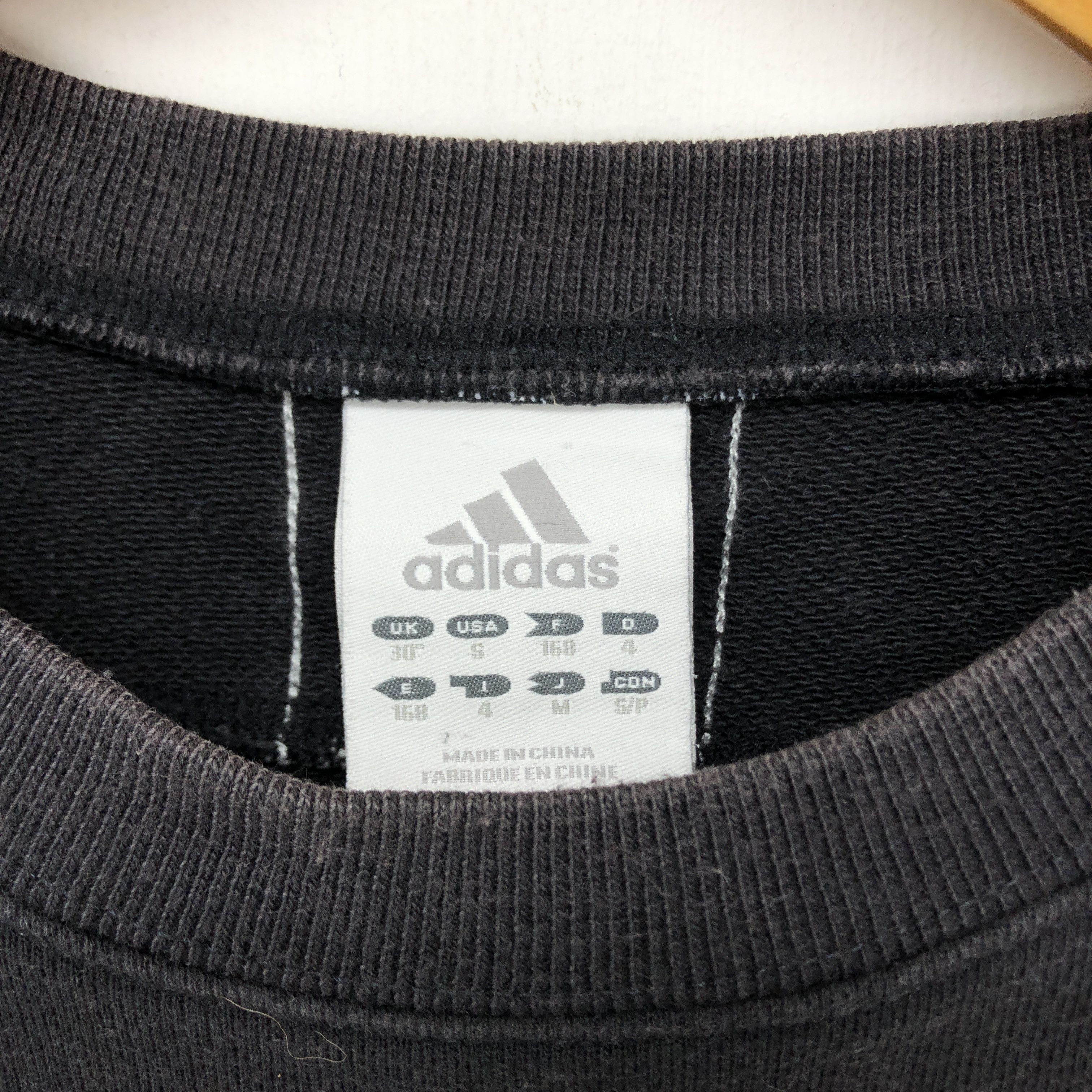 Adidas ADIDAS THREE STRIPE Crew Neck Sweatshirt #1493-55 Size US M / EU 48-50 / 2 - 3 Thumbnail
