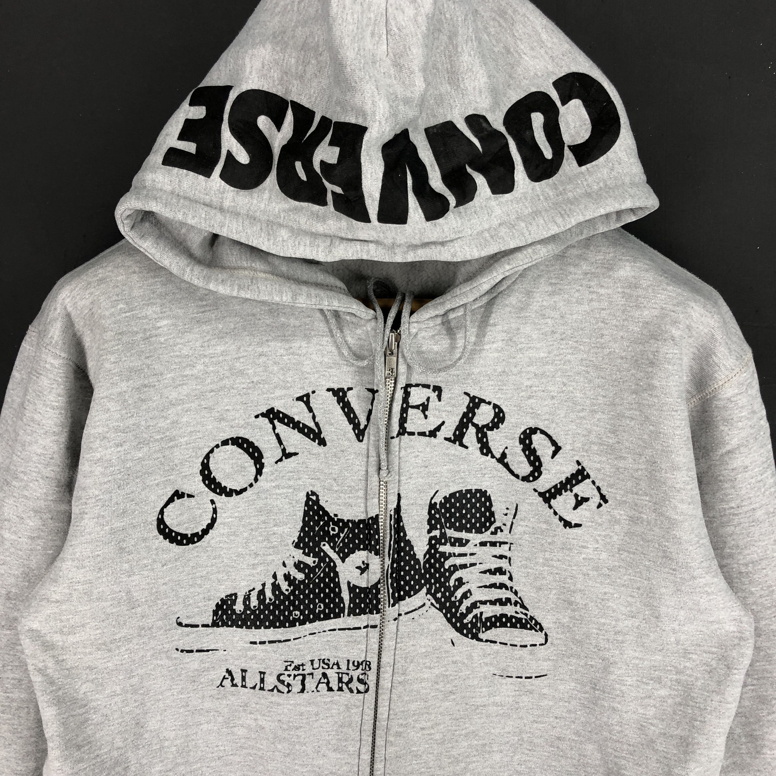 Converse CONVERSE ALL STAR Zipper Hoodie #2169-75 Size US M / EU 48-50 / 2 - 2 Thumbnail