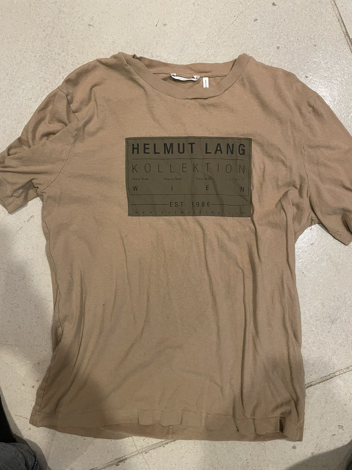 Helmut Lang Helmet lang logo tee Size US M / EU 48-50 / 2 - 1 Thumbnail